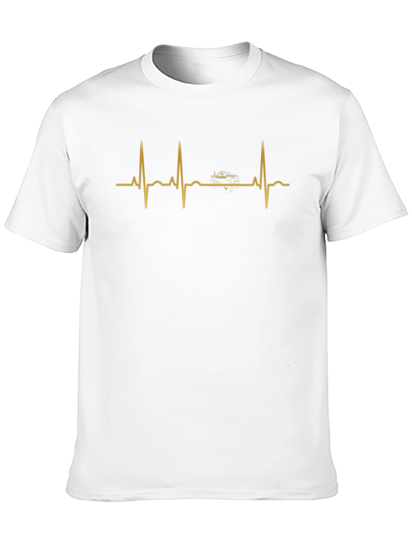 Car Heartbeat Graphic Tee - Black