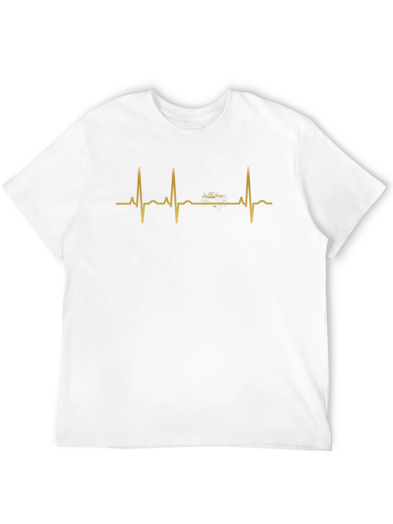 Car Heartbeat Graphic Tee - Black