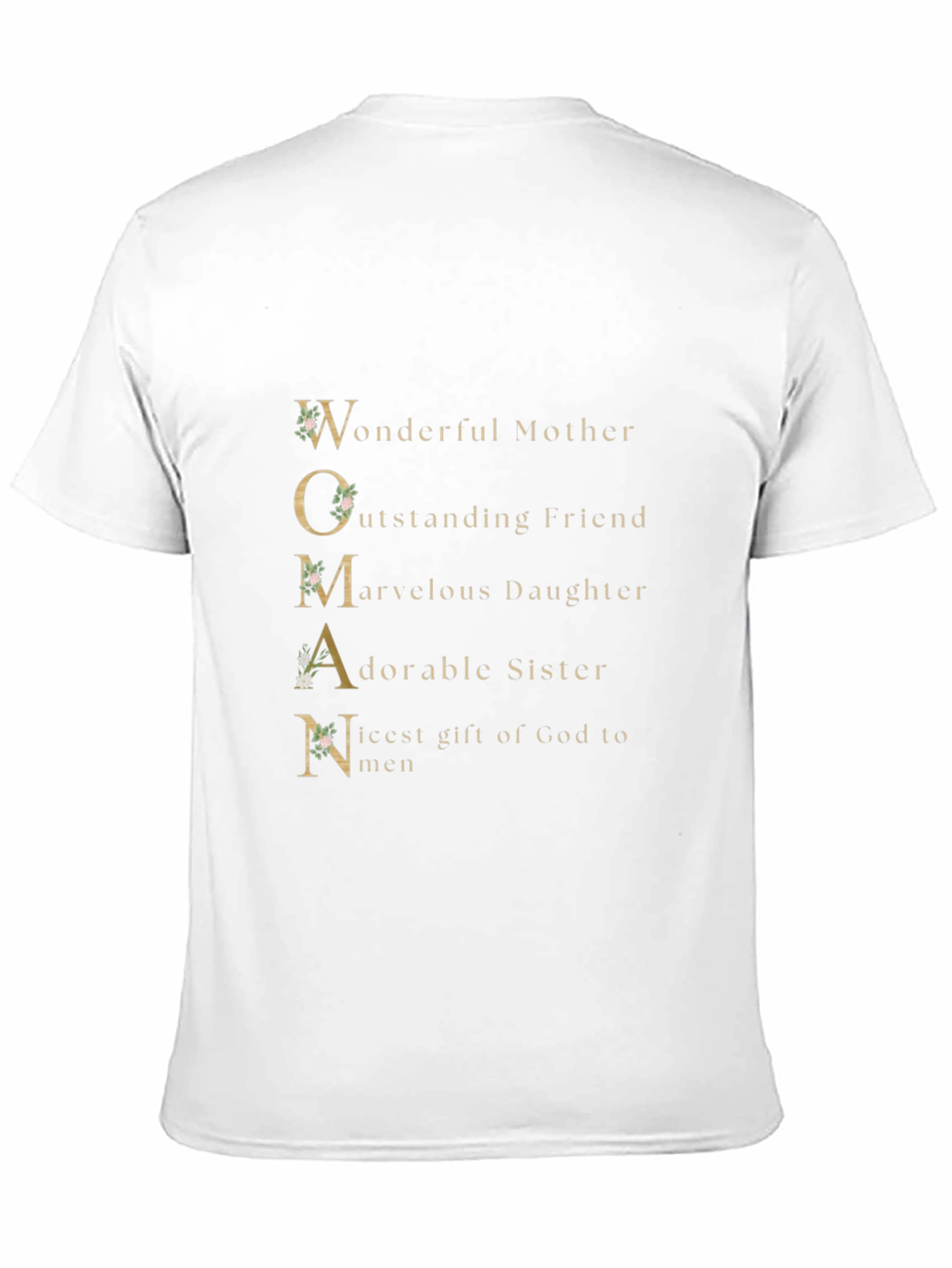 WOMAN Wonderful Mother Graphic T-Shirt