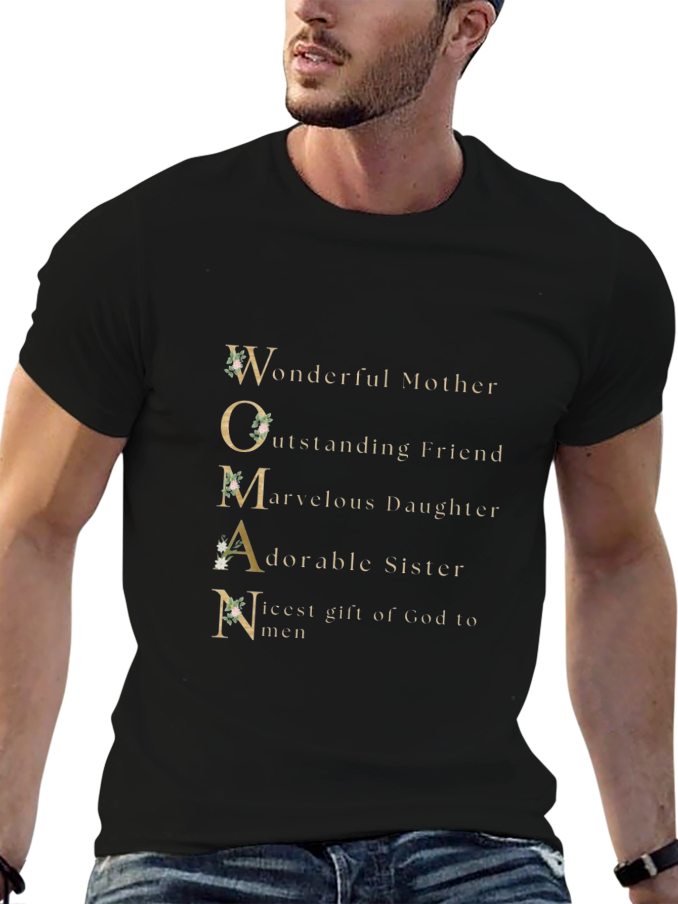 WOMAN Wonderful Mother Graphic T-Shirt