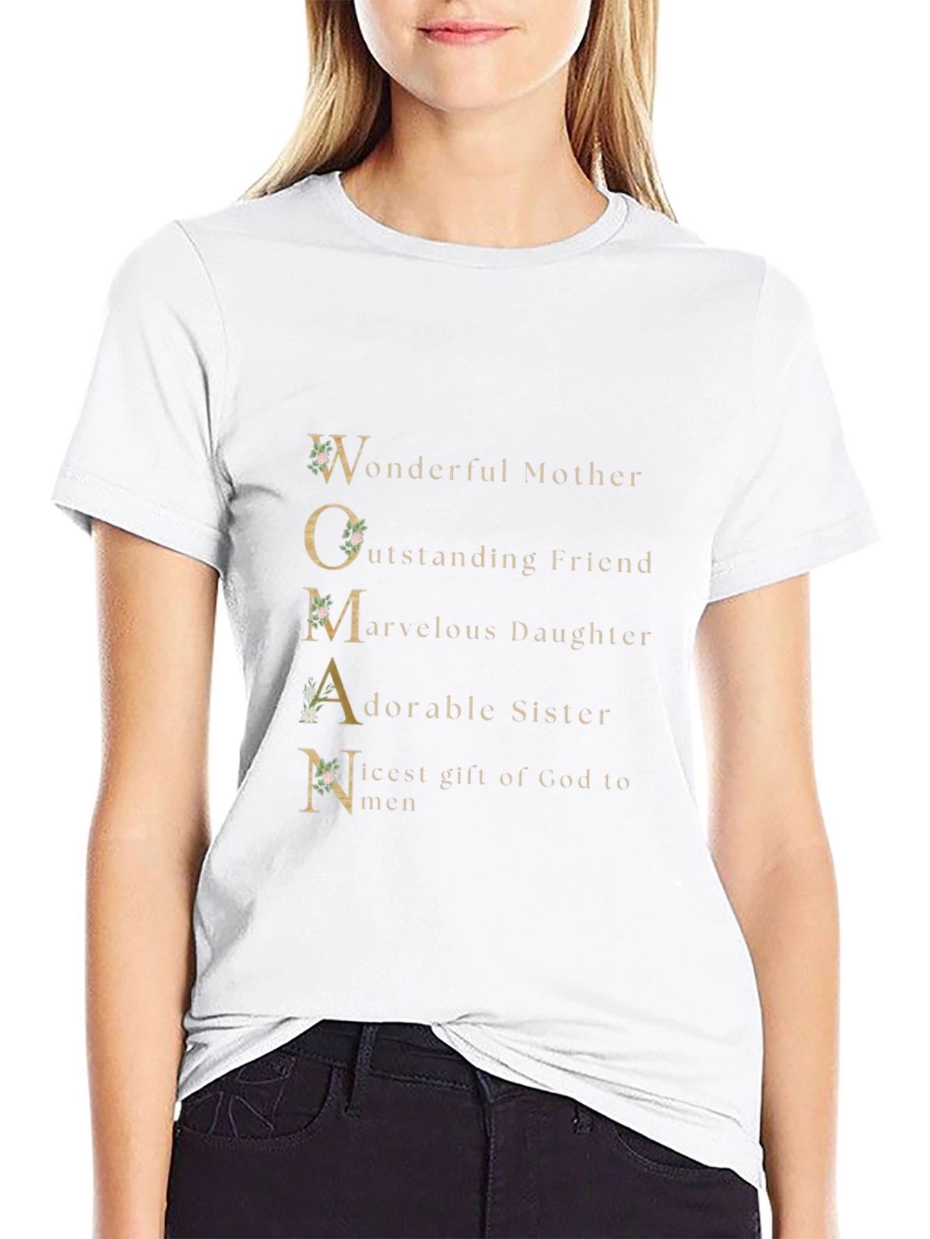WOMAN Wonderful Mother Graphic T-Shirt