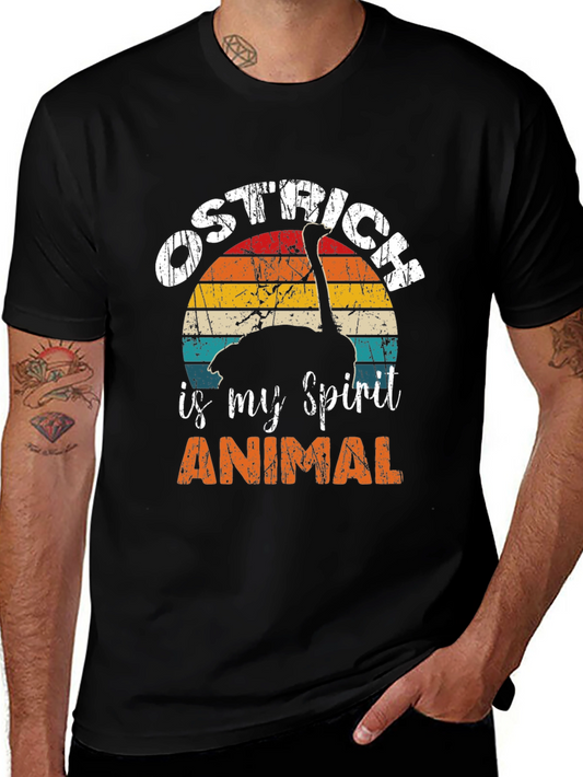 Ostrich Spirit Animal Graphic T-Shirt