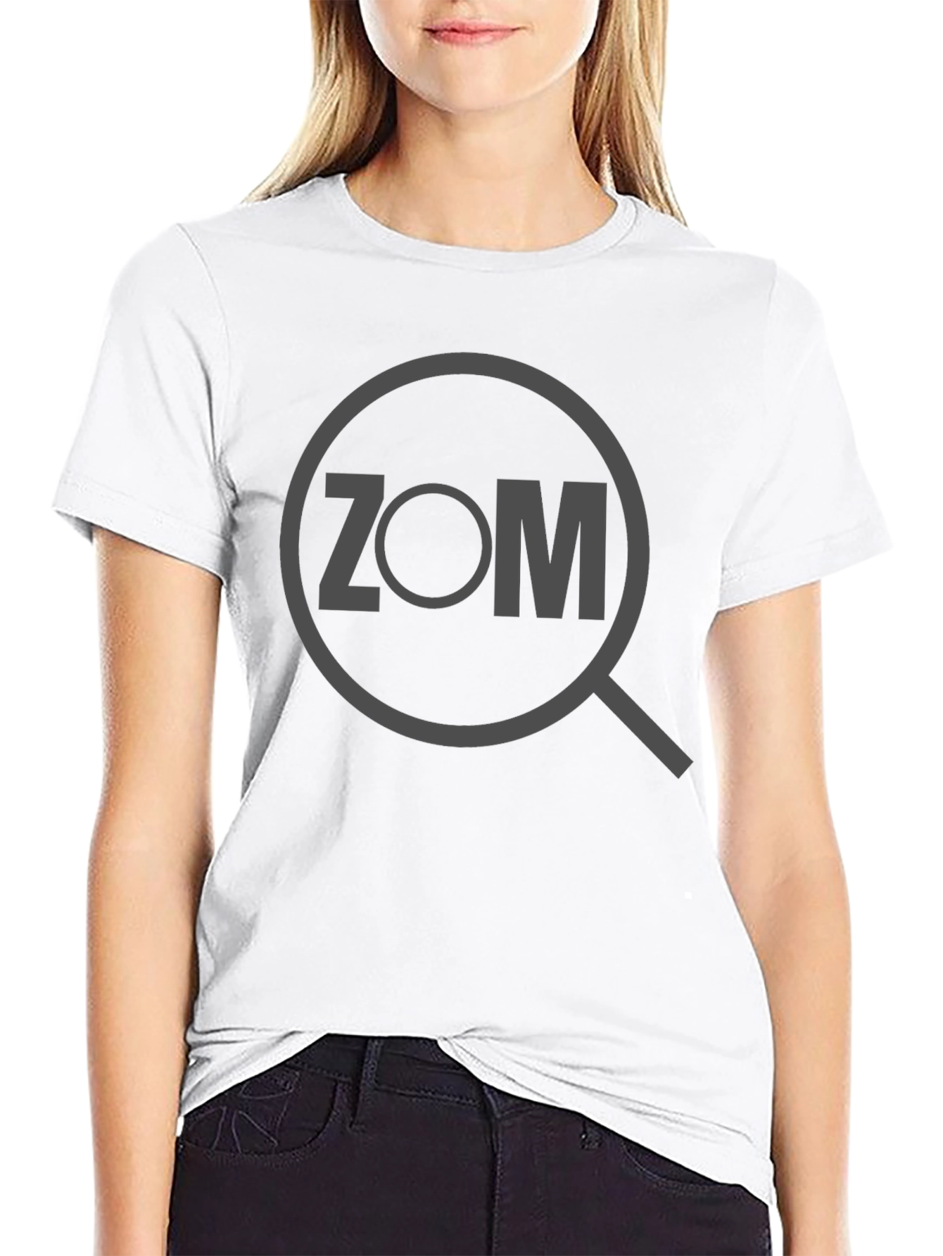 ZOM Magnifying Glass Graphic Tee - Black