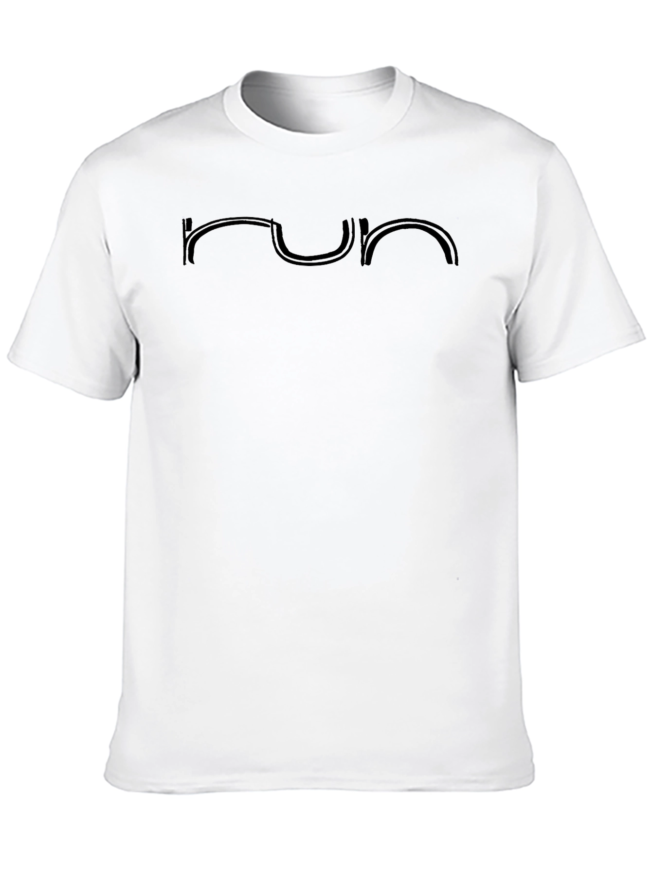 Minimalist Run Graphic Black T-Shirt