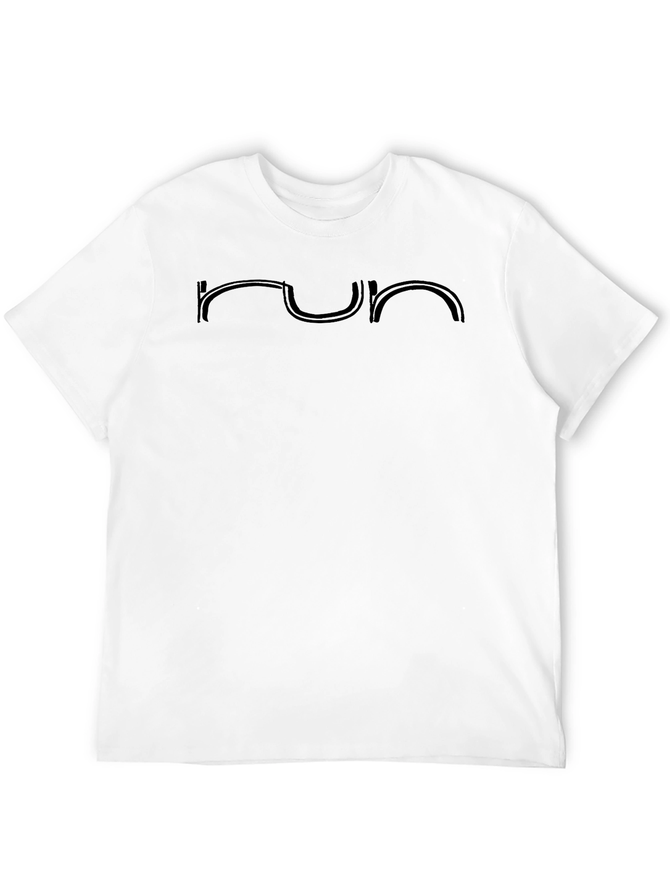 Minimalist Run Graphic Black T-Shirt