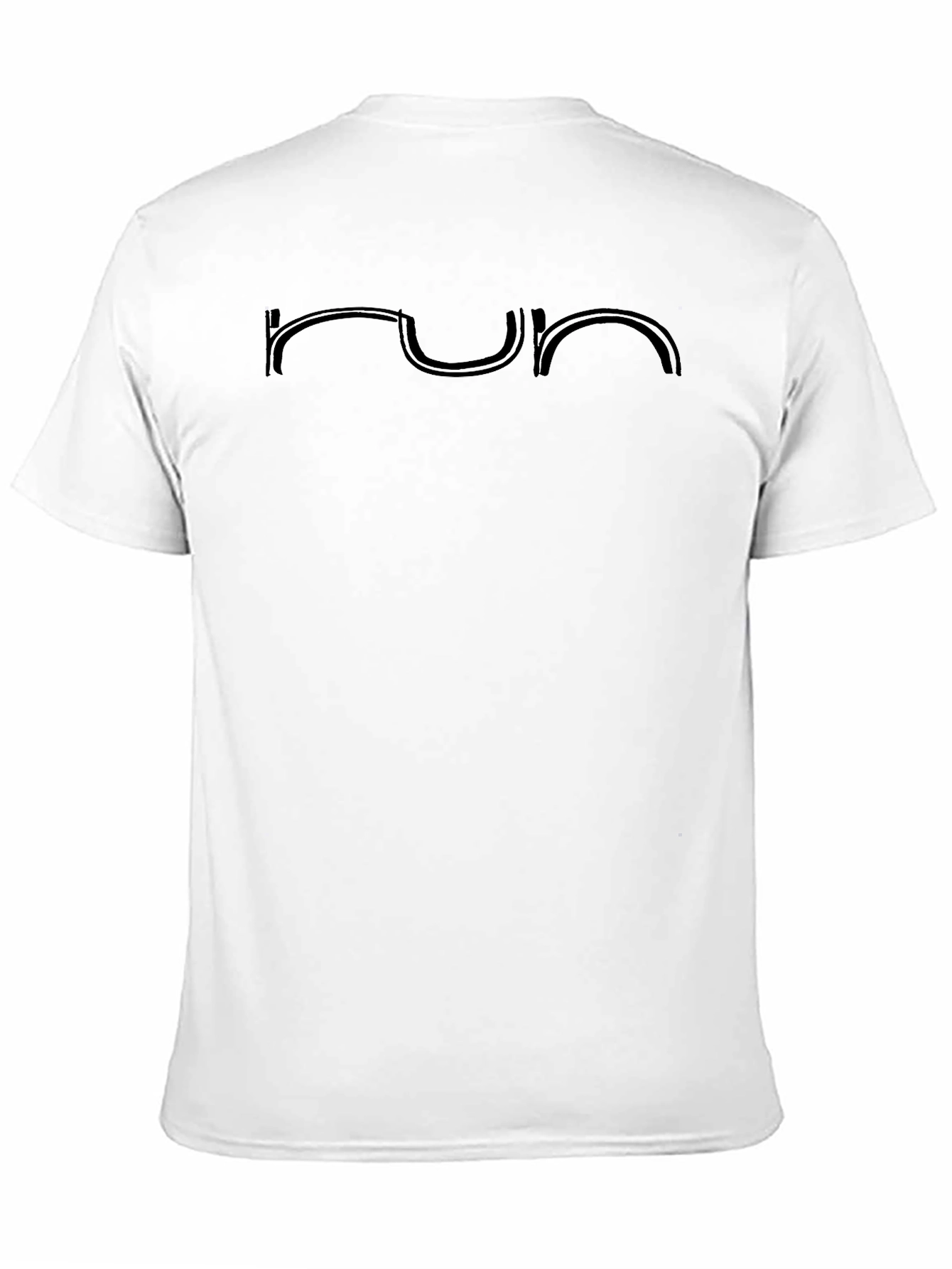 Minimalist Run Graphic Black T-Shirt