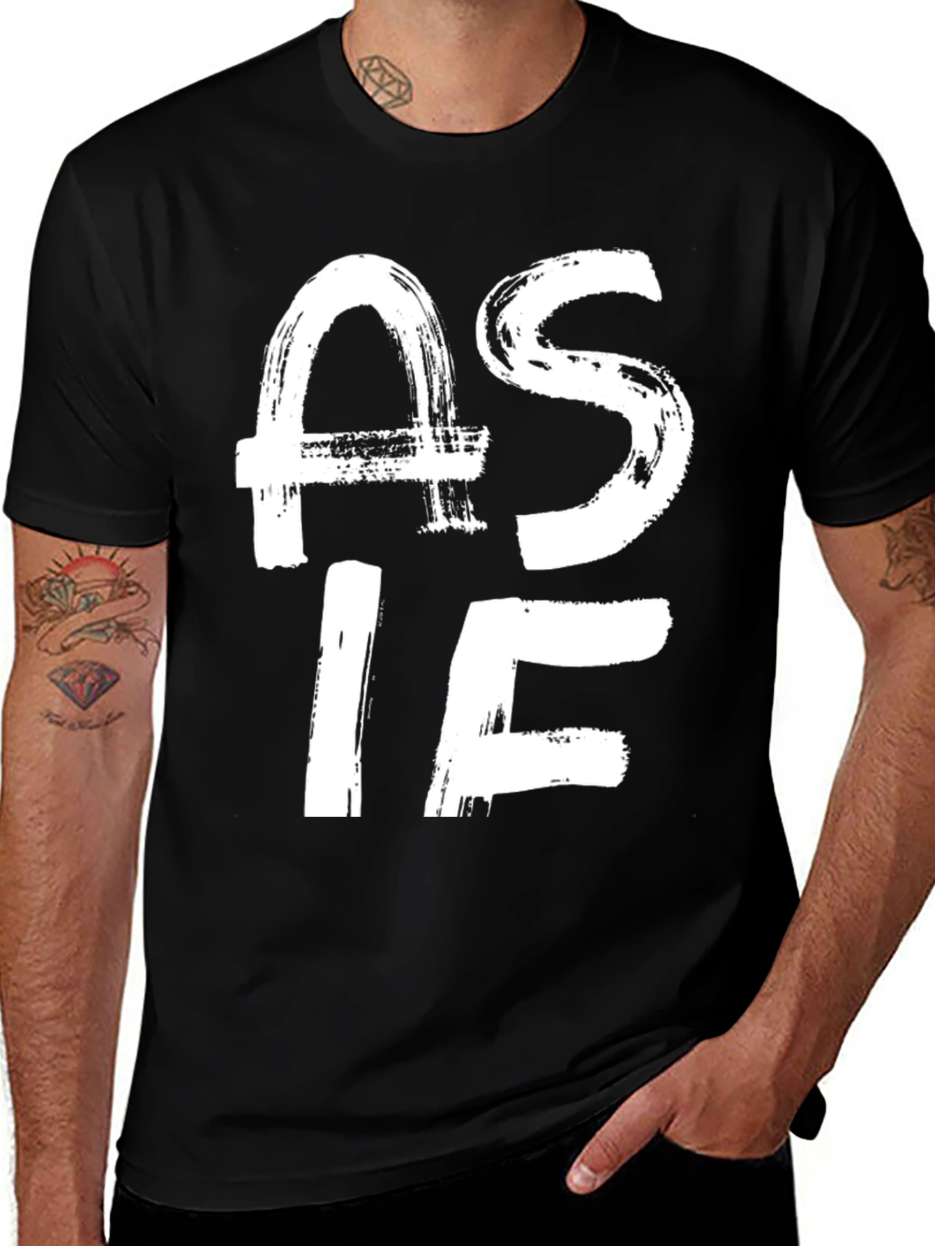 As If Graphic Tee - Black T-Shirt
