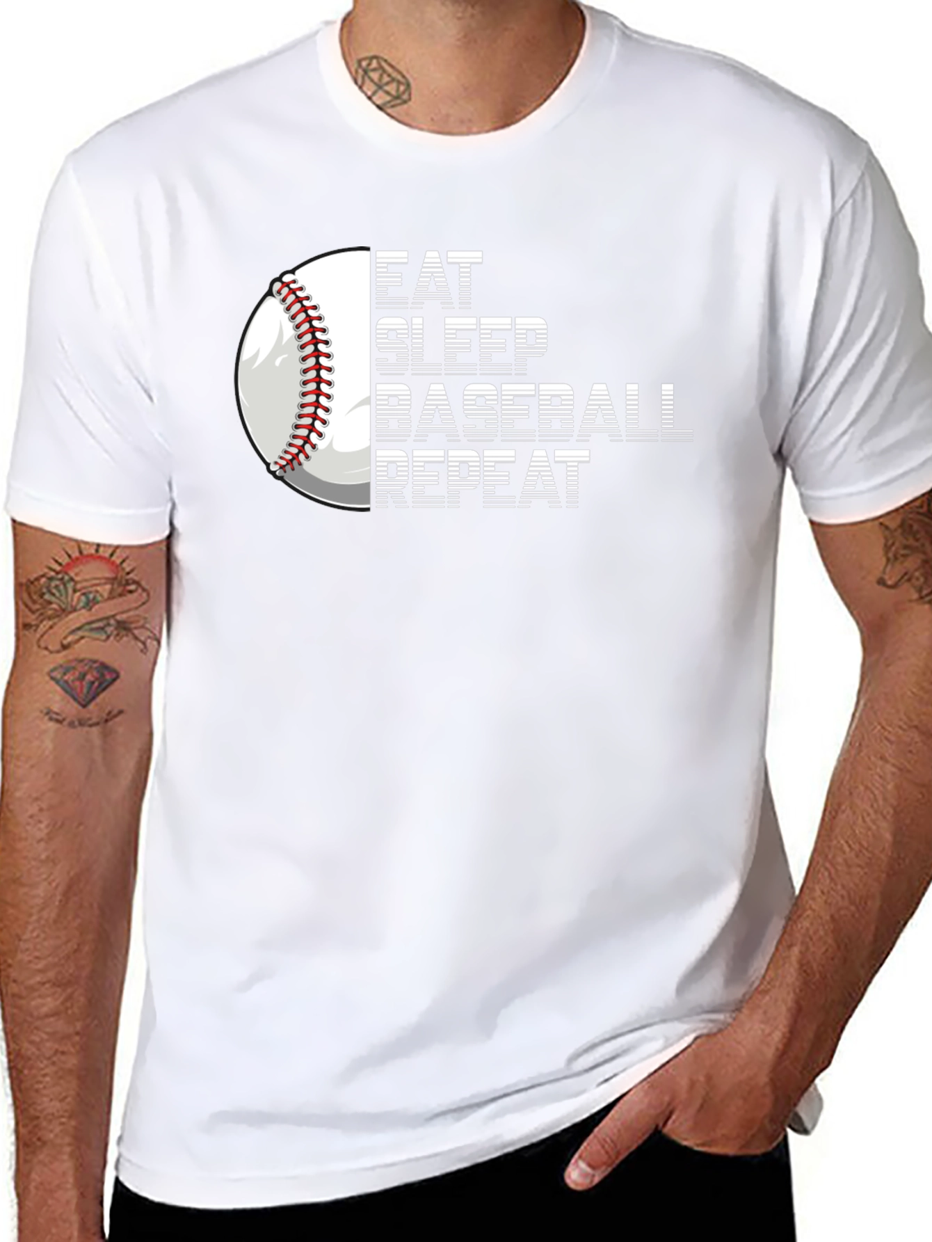 Eat Sleep Baseball Repeat T-Shirt