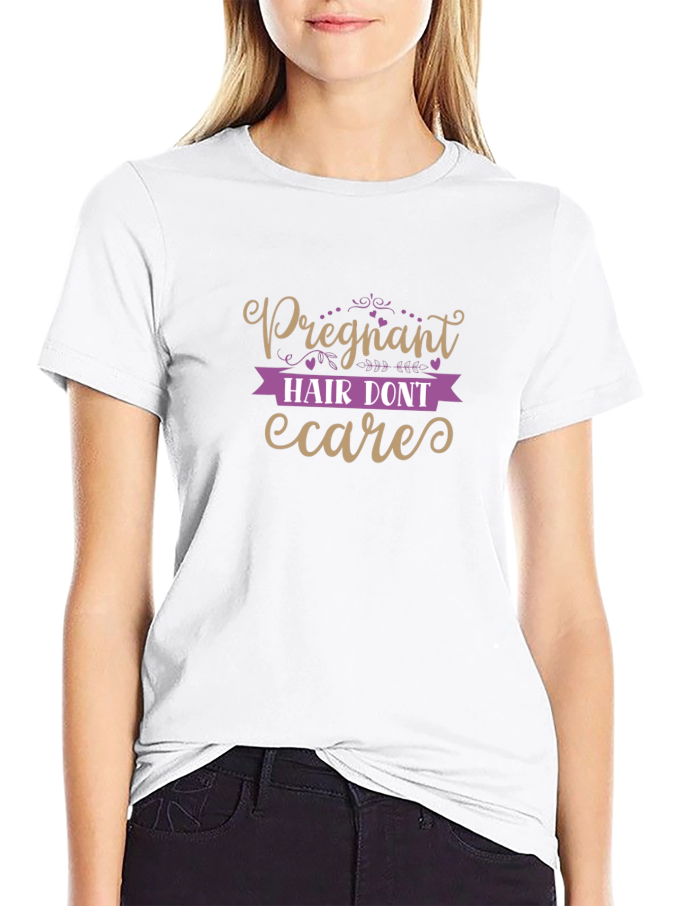 Pregnant Hair Dont Care T-Shirt