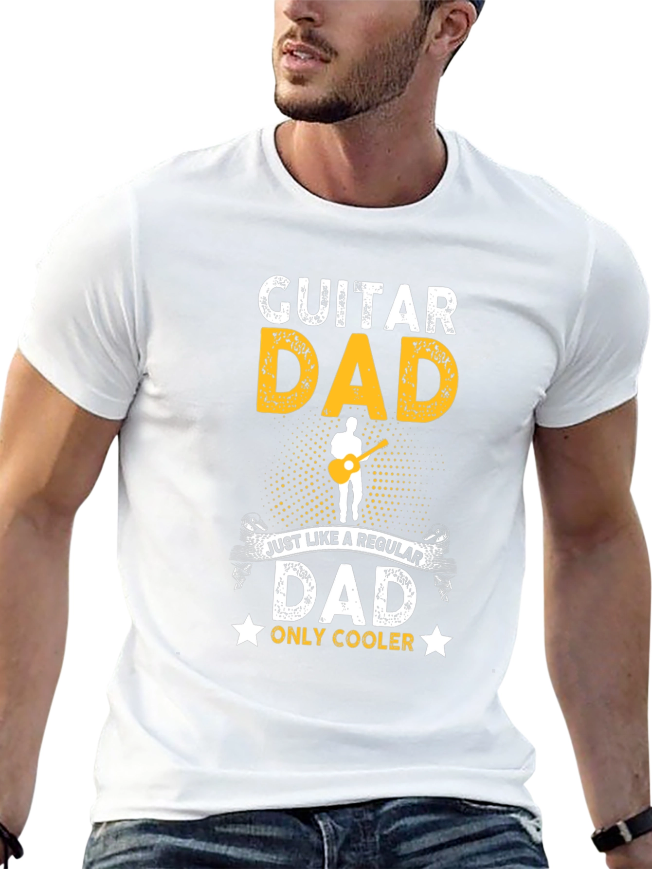 Guitar Dad T-Shirt - Cool Fathers Day Gift