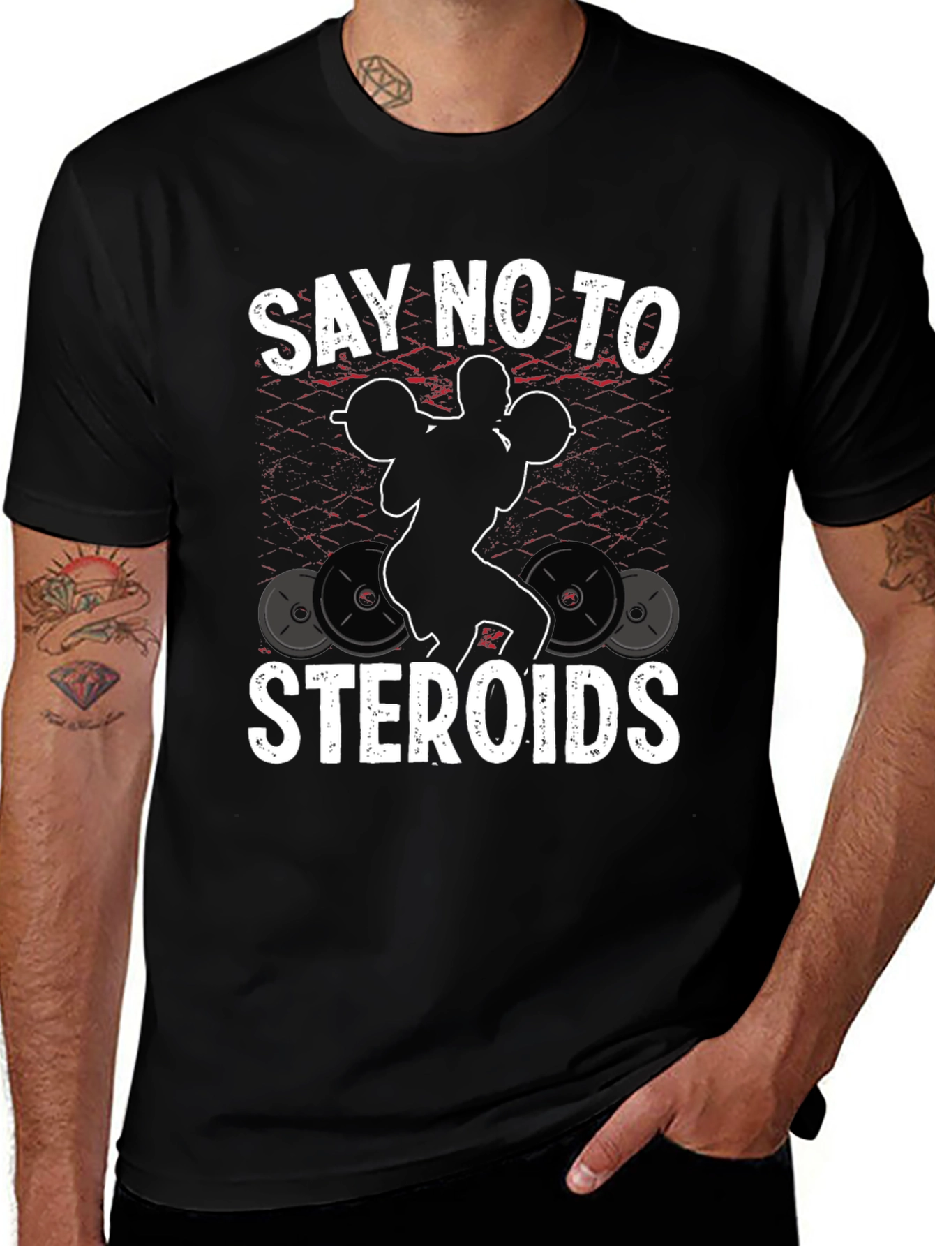 Say No To Steroids Weightlifting T-Shirt