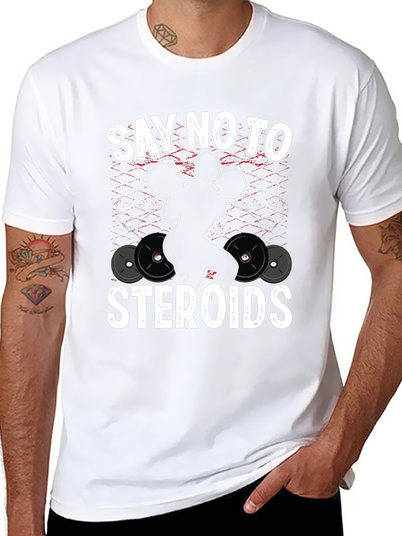 Say No To Steroids Weightlifting T-Shirt