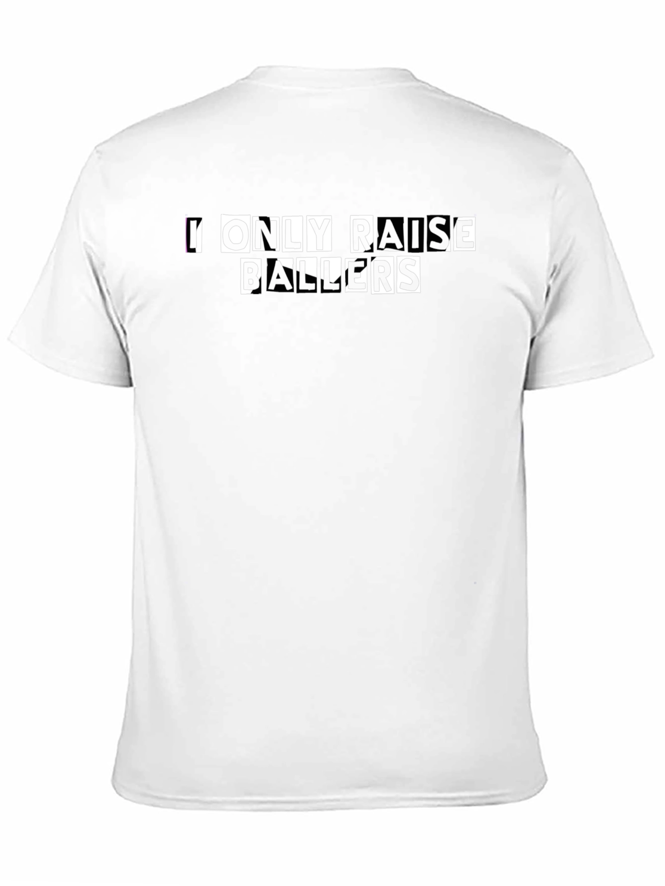 I Only Raise Ballers Graphic Tee - Black T-Shirt