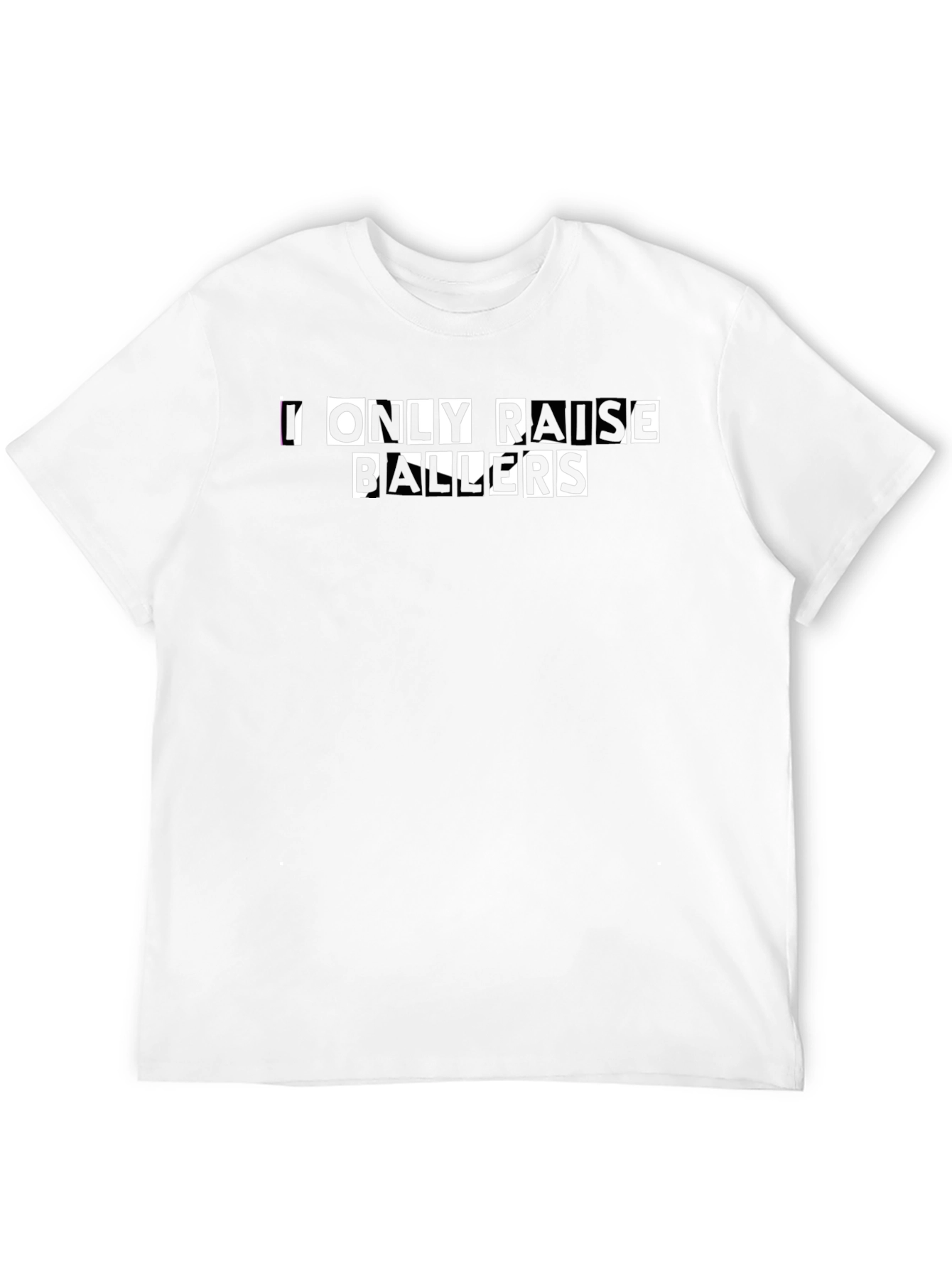 I Only Raise Ballers Graphic Tee - Black T-Shirt