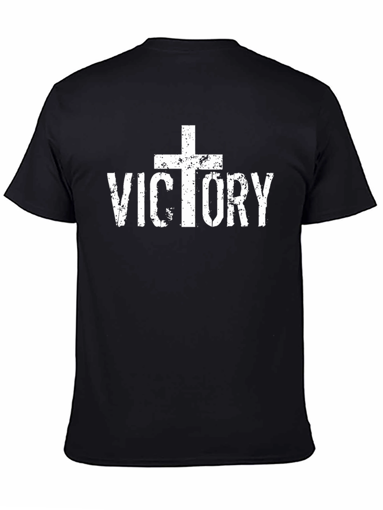 Victory Cross Graphic T-Shirt - Black