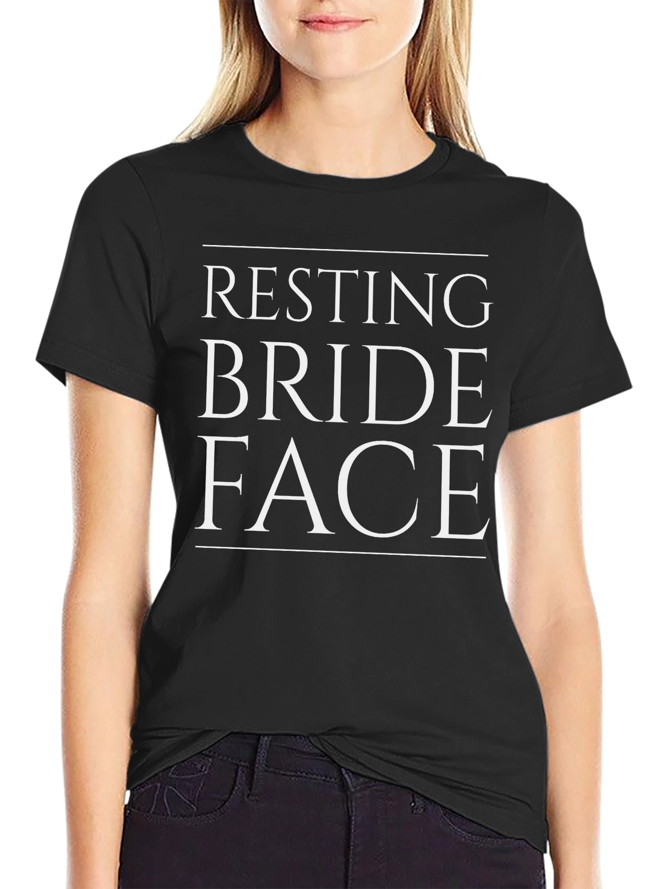 Resting Bride Face Funny Wedding T-Shirt
