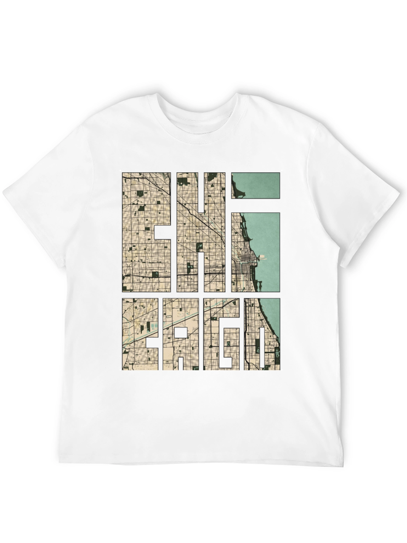 Chicago Map Graphic Tee - Urban Style
