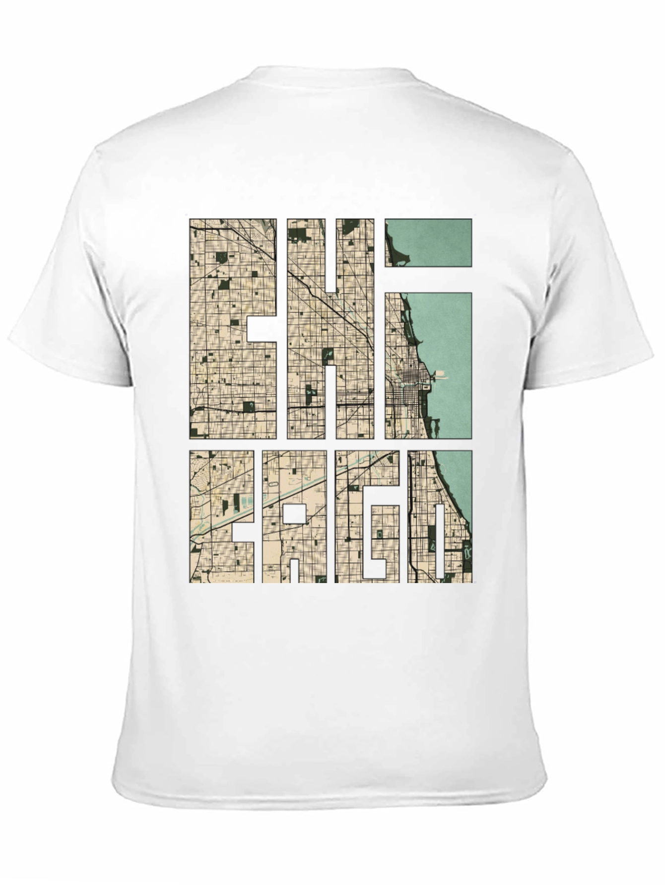Chicago Map Graphic Tee - Urban Style