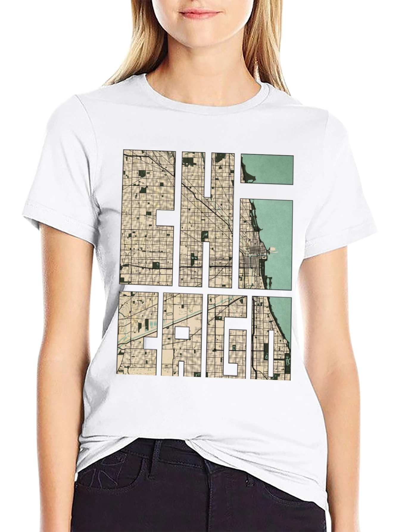 Chicago Map Graphic Tee - Urban Style