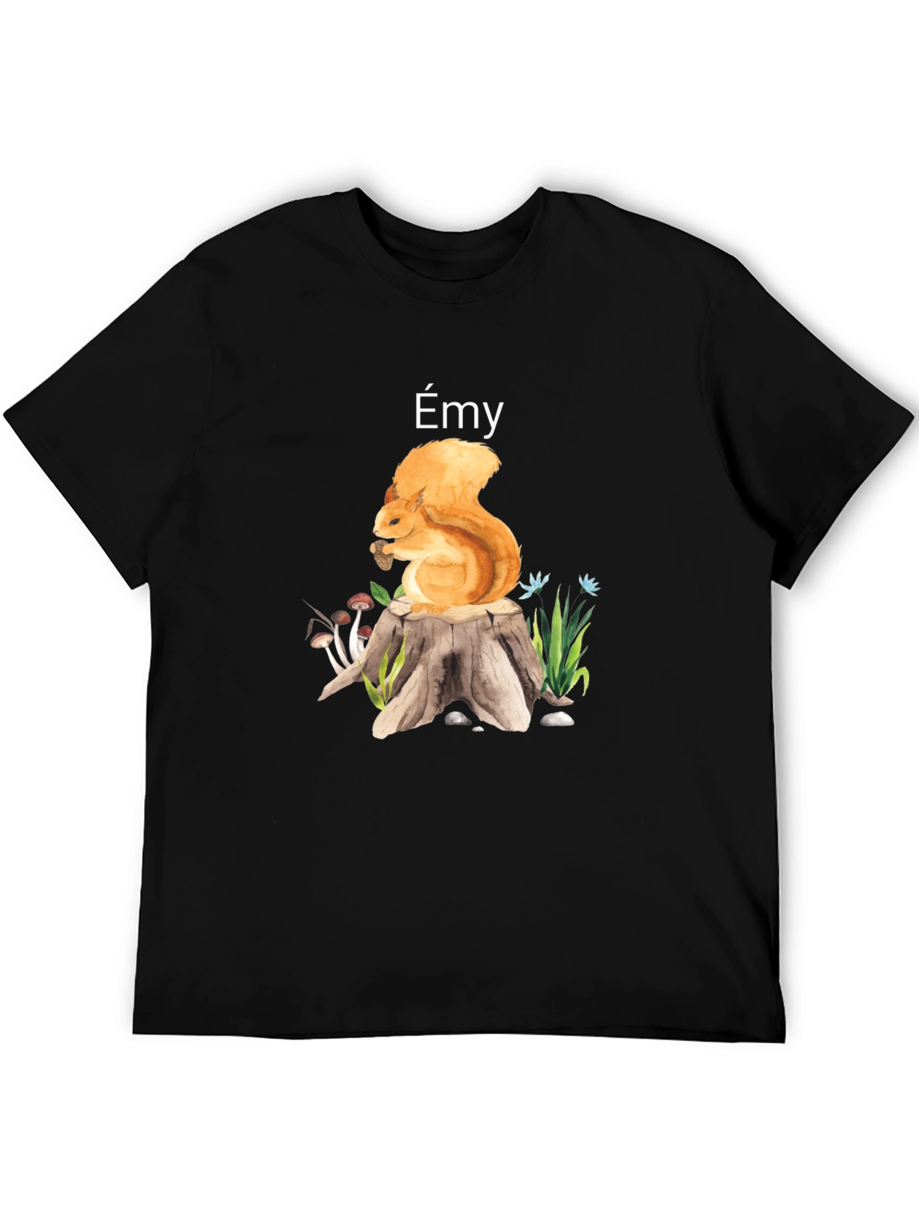 Émy Squirrel Graphic T-Shirt - Nature Lover Tee