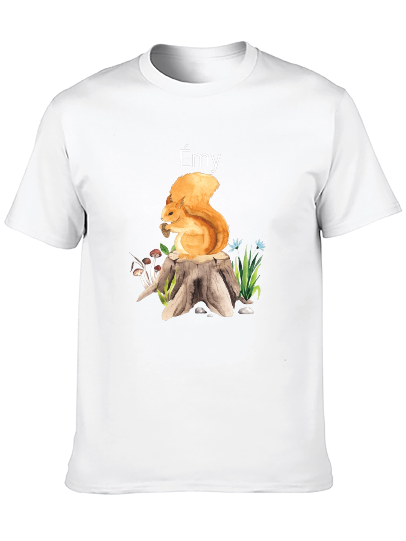 Émy Squirrel Graphic T-Shirt - Nature Lover Tee