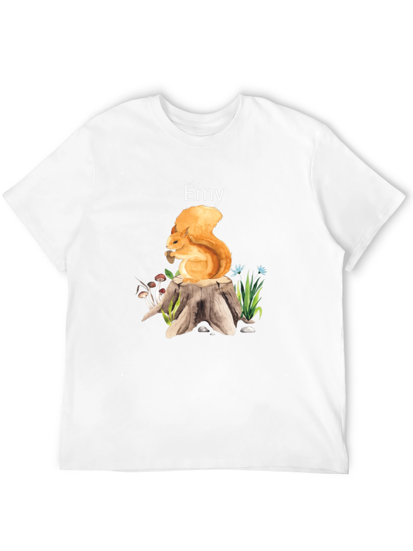 Émy Squirrel Graphic T-Shirt - Nature Lover Tee