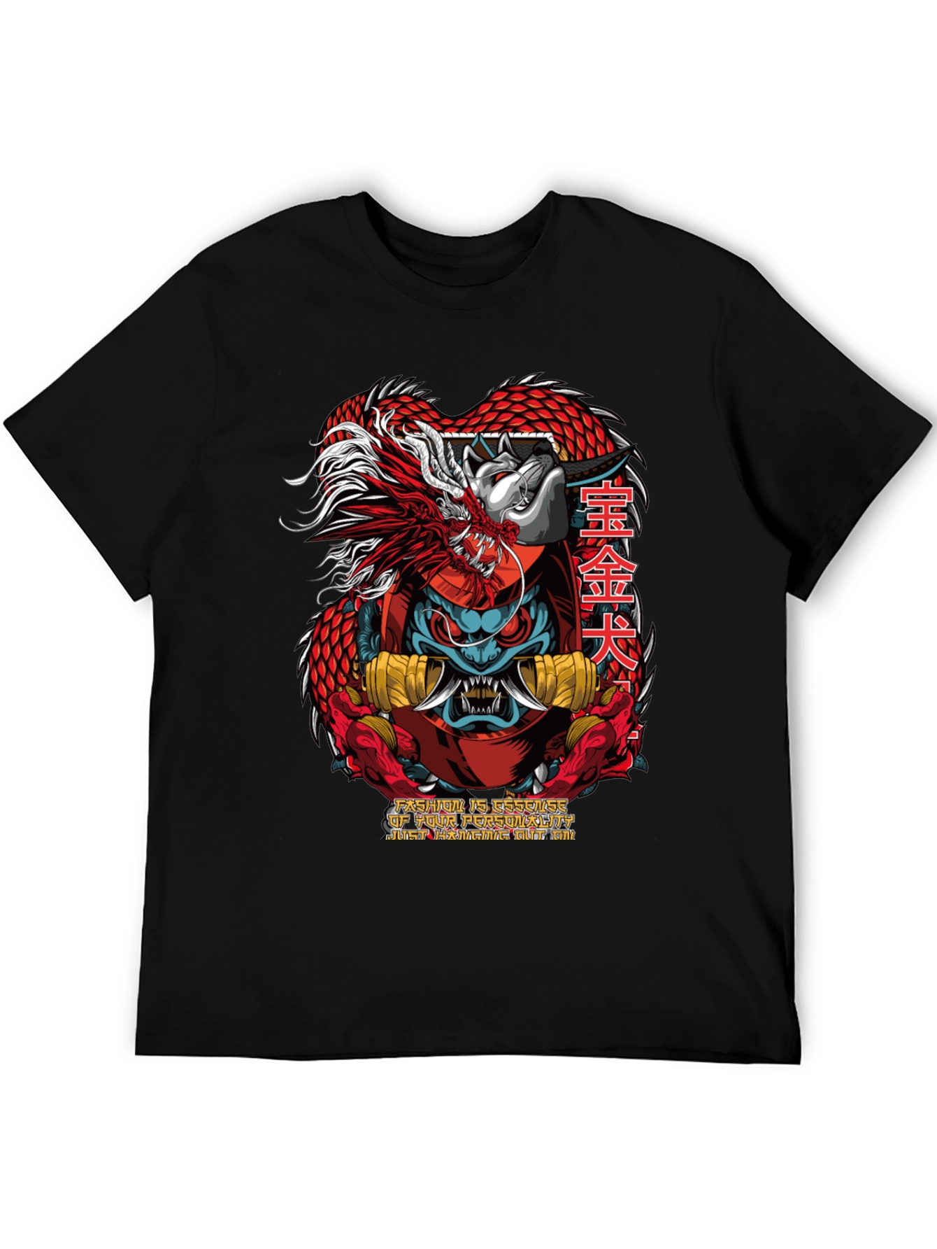 Dragon Dog Graphic Tee - Cool Streetwear T-Shirt