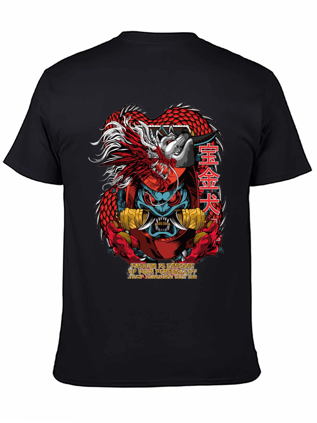 Dragon Dog Graphic Tee - Cool Streetwear T-Shirt