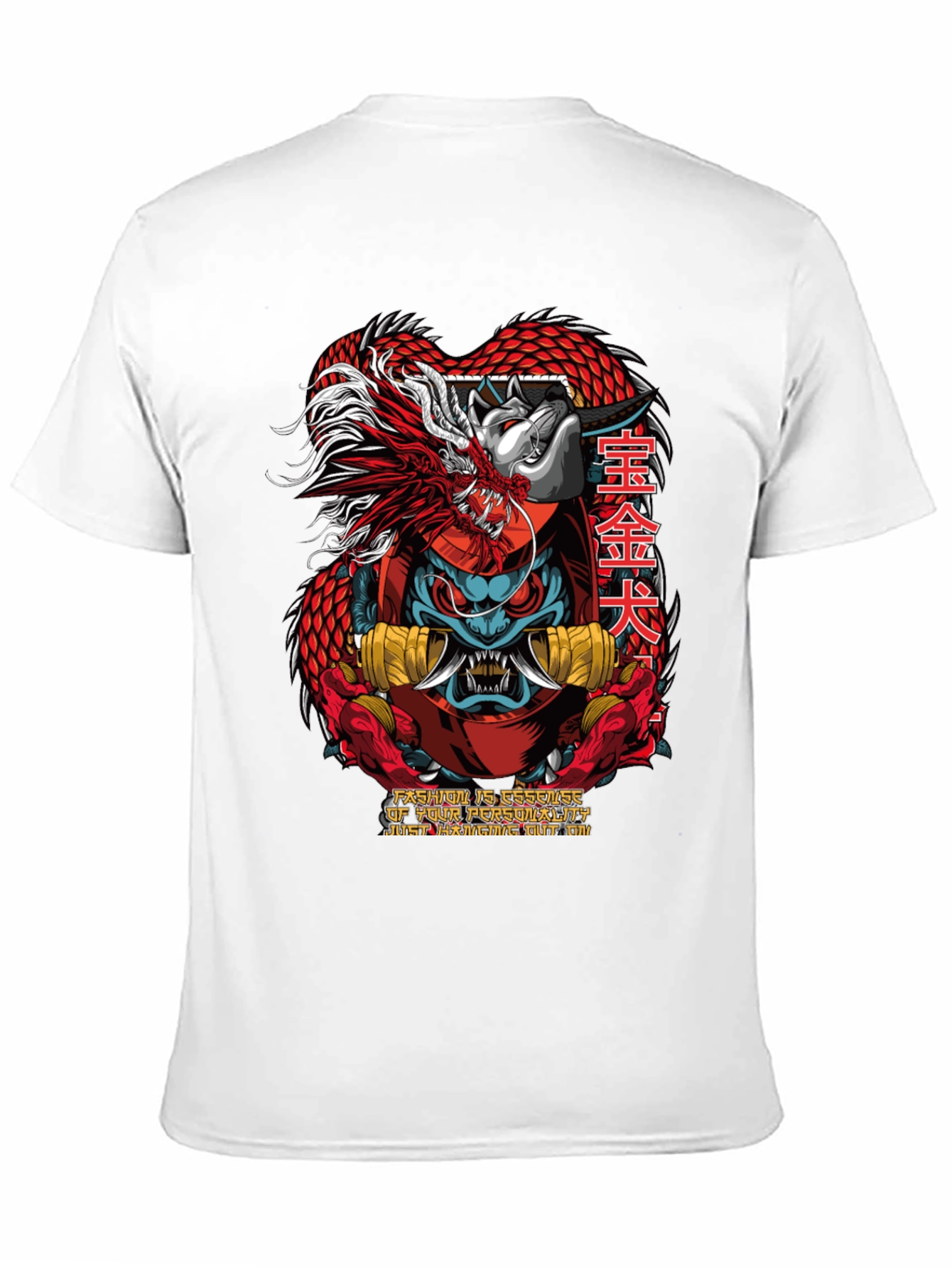 Dragon Dog Graphic Tee - Cool Streetwear T-Shirt