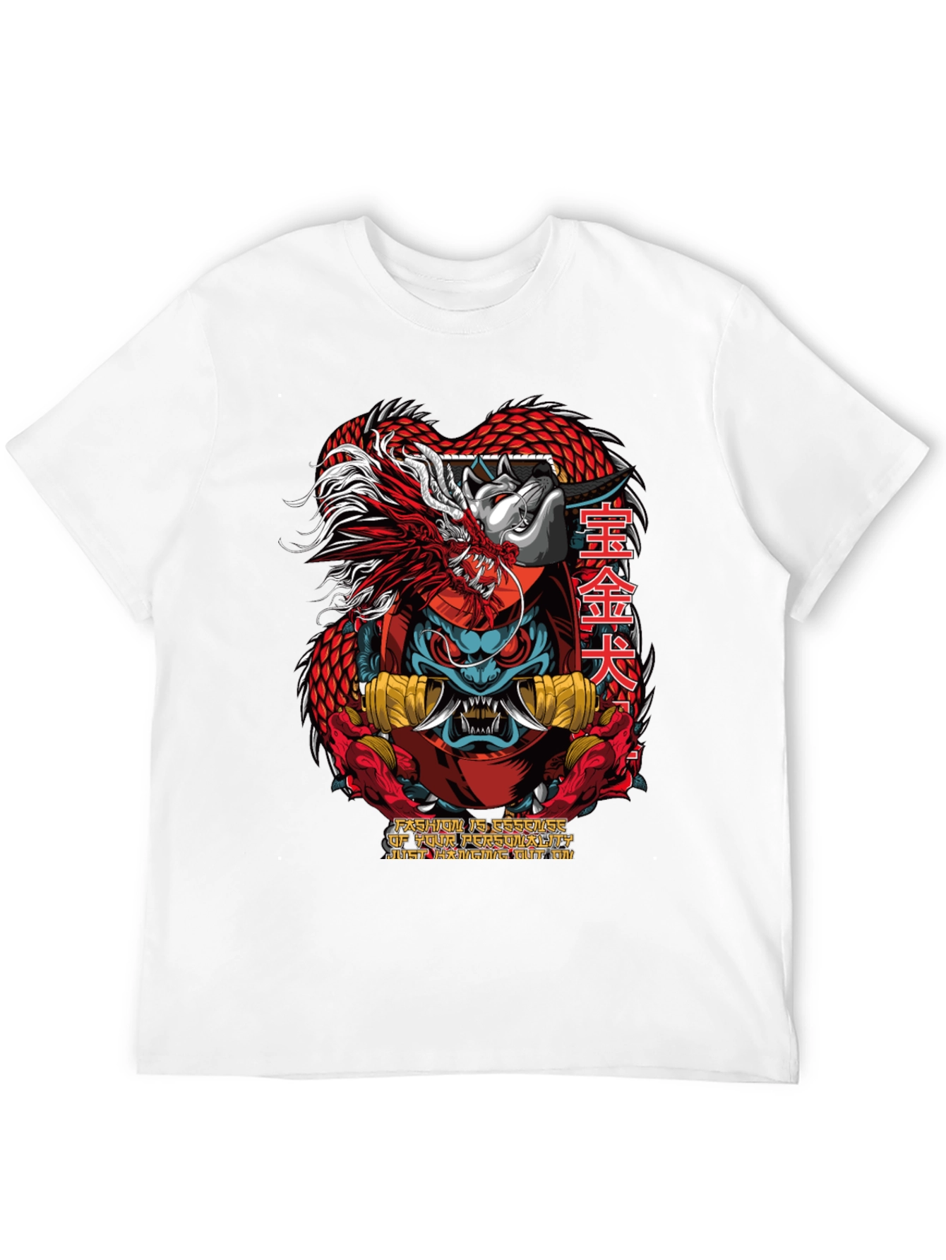 Dragon Dog Graphic Tee - Cool Streetwear T-Shirt