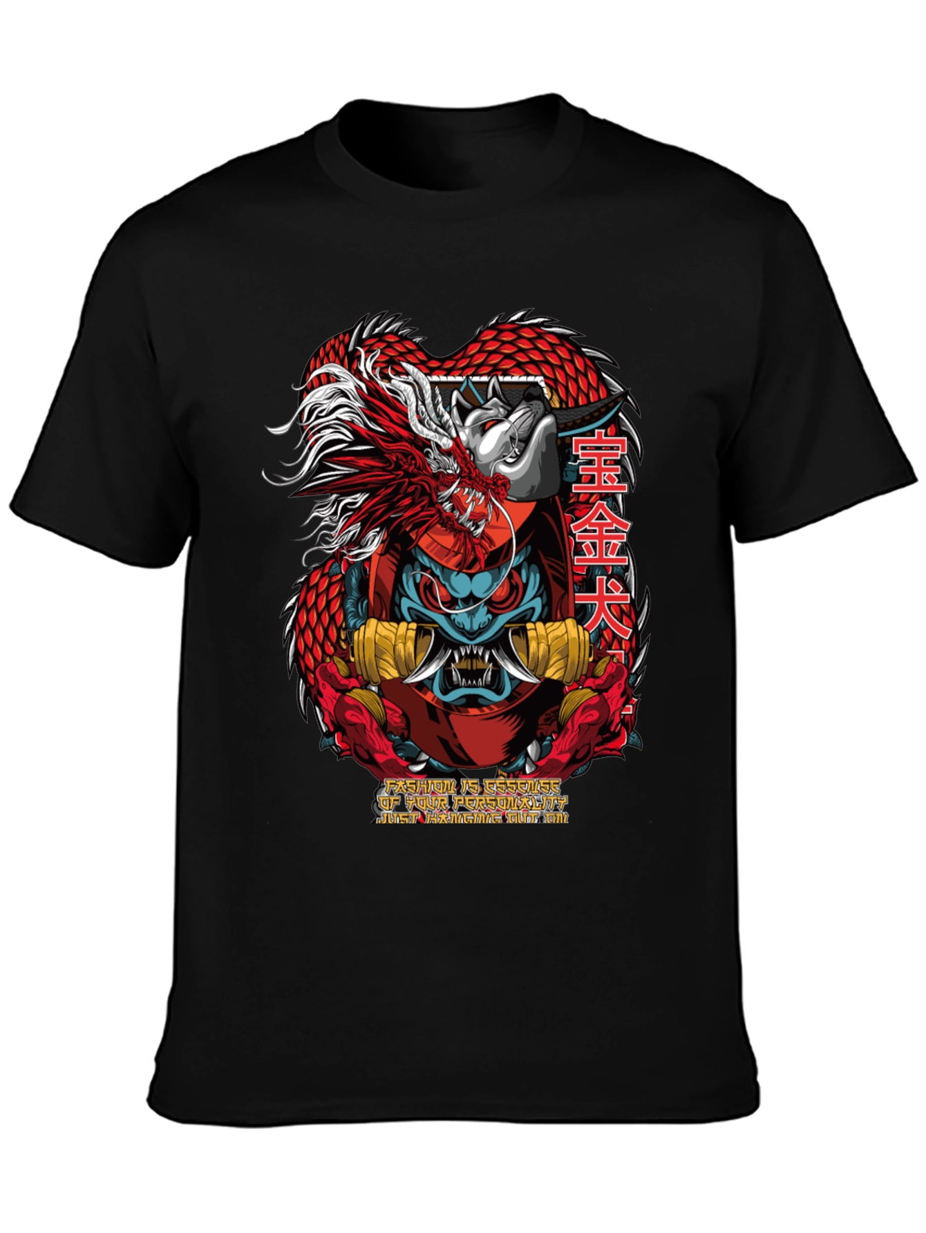 Dragon Dog Graphic Tee - Cool Streetwear T-Shirt