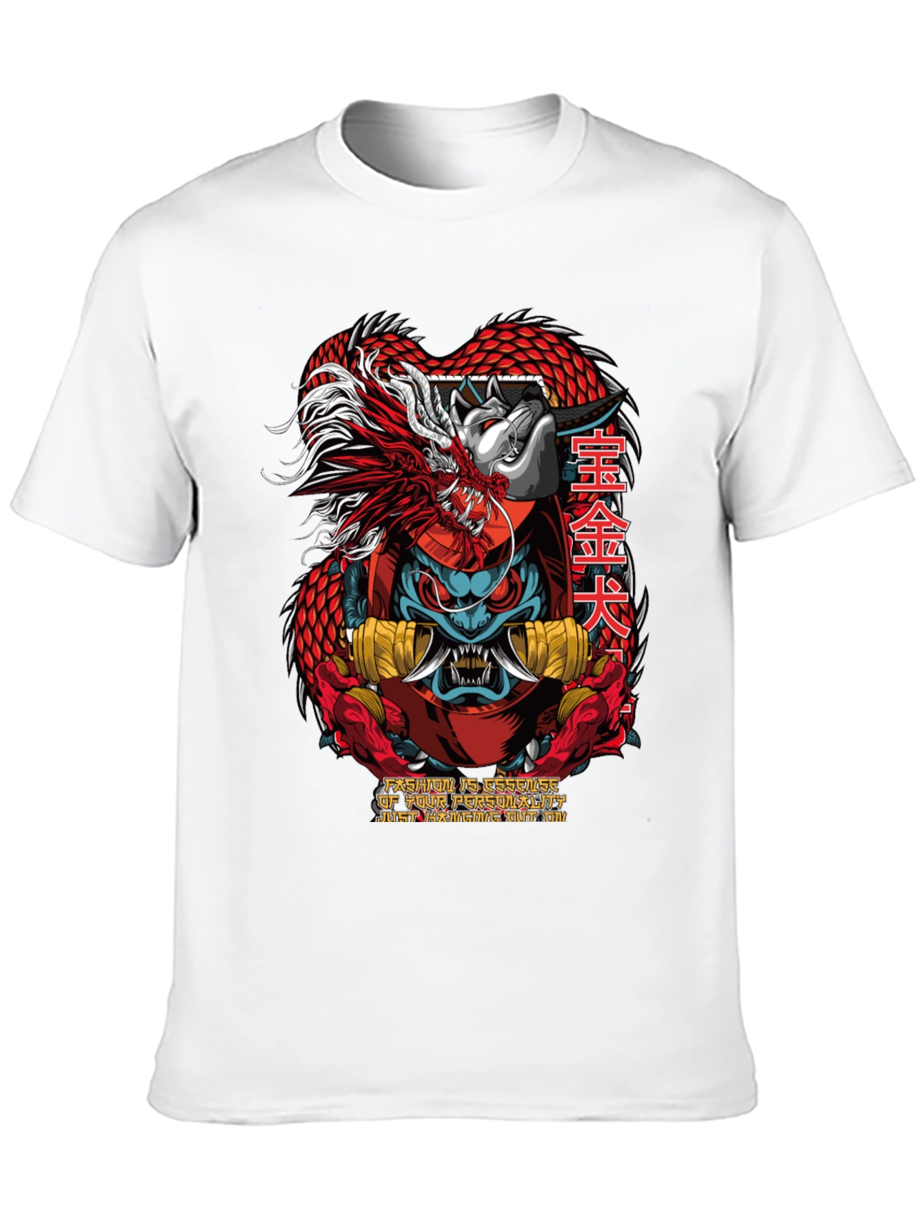 Dragon Dog Graphic Tee - Cool Streetwear T-Shirt