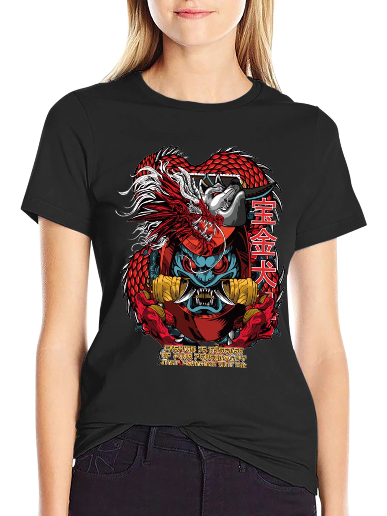 Dragon Dog Graphic Tee - Cool Streetwear T-Shirt
