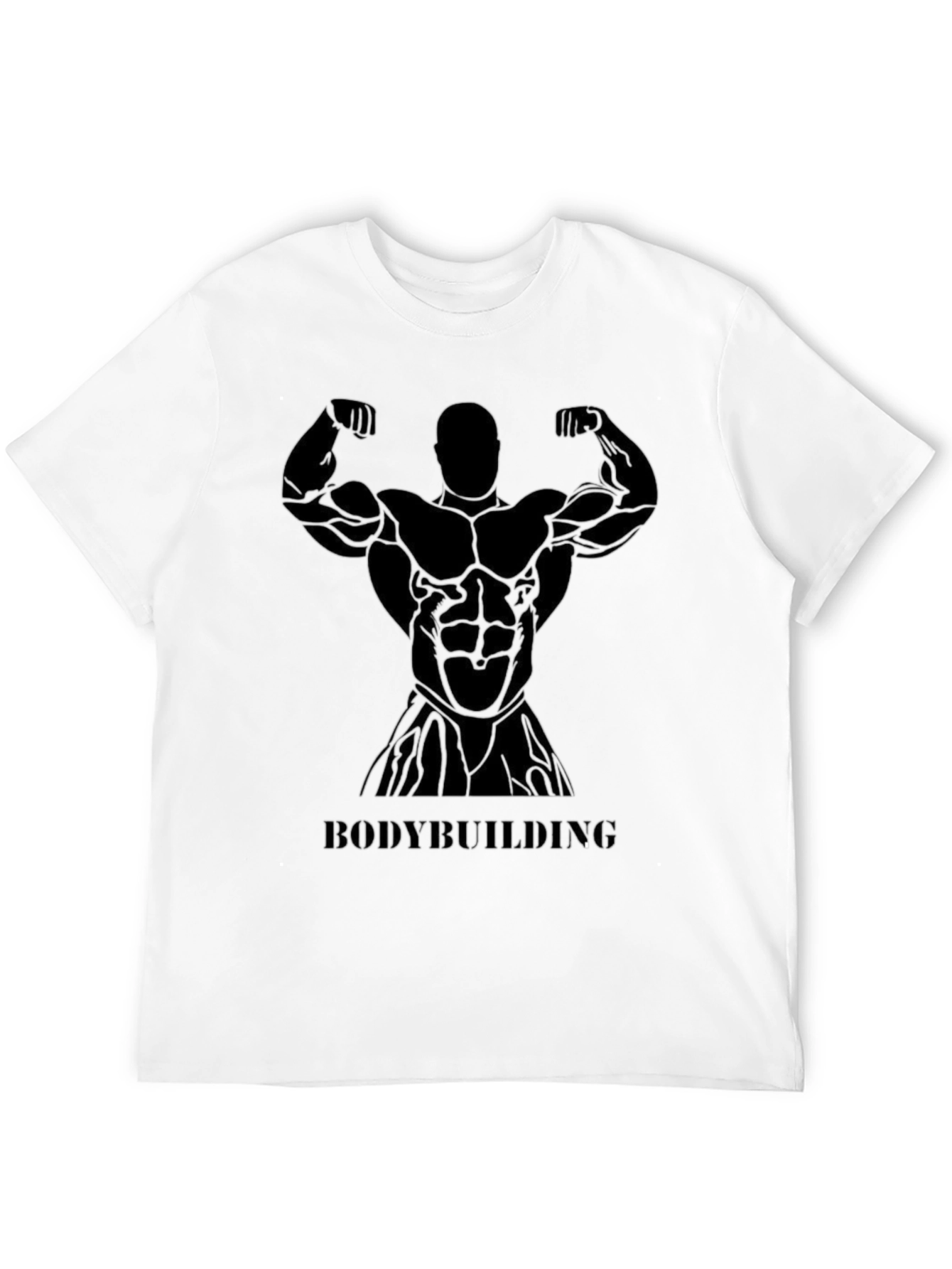 Bodybuilding Graphic Tee - Black Fitness Shirt