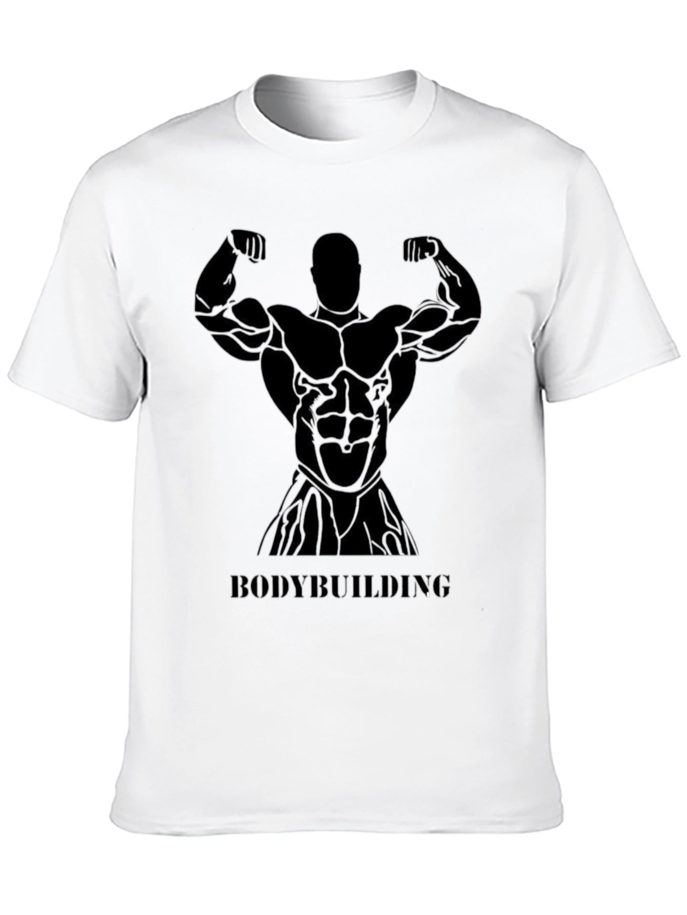 Bodybuilding Graphic Tee - Black Fitness Shirt