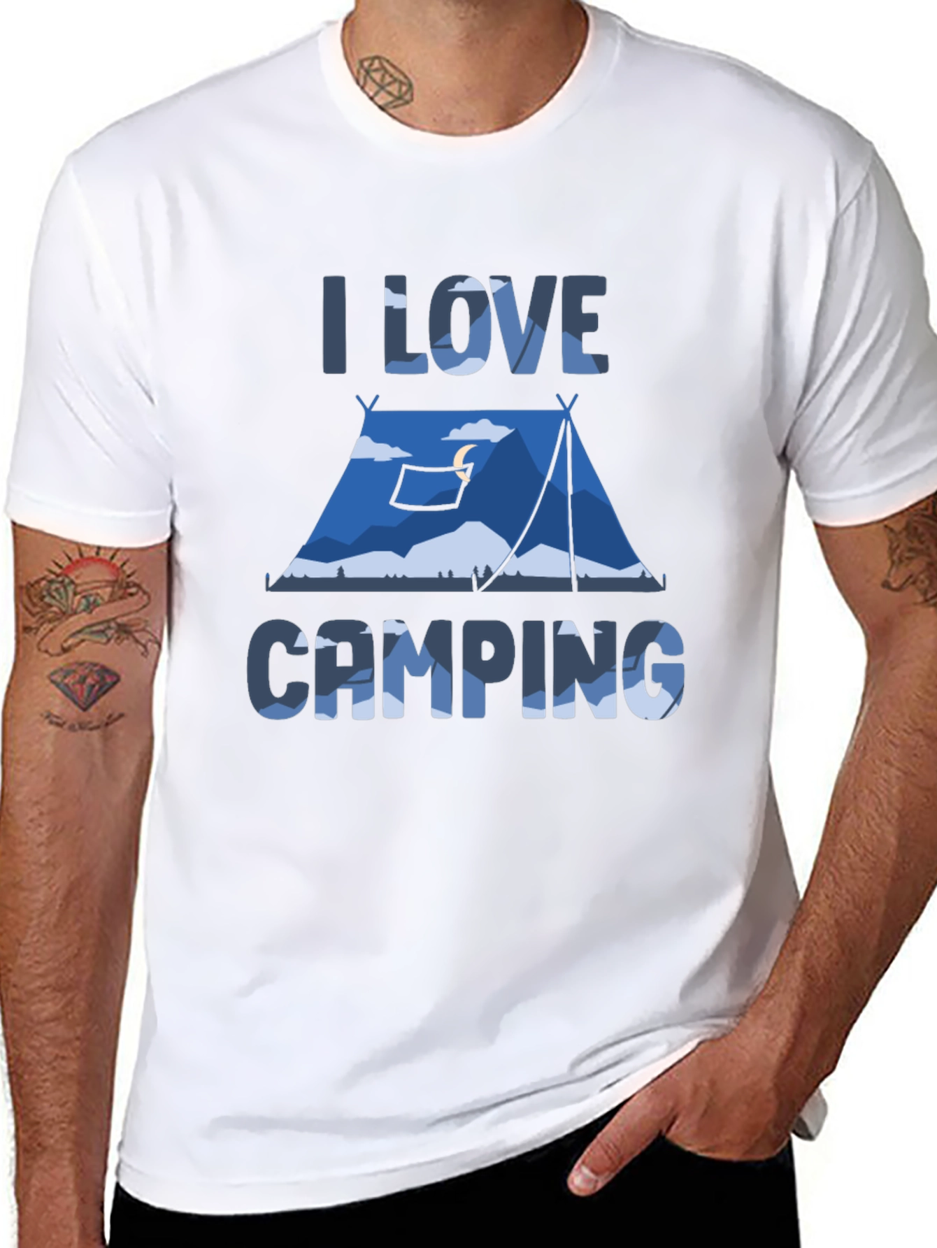 I Love Camping T-Shirt - Outdoor Adventure Apparel