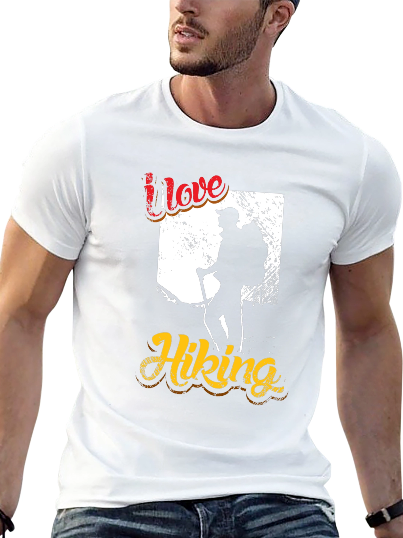 I Love Hiking Graphic T-Shirt