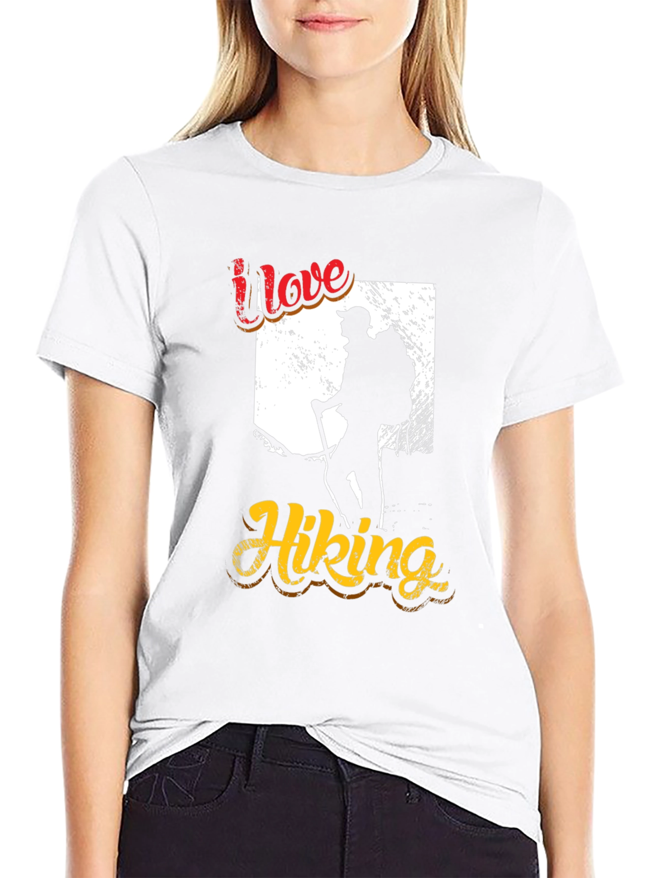 I Love Hiking Graphic T-Shirt
