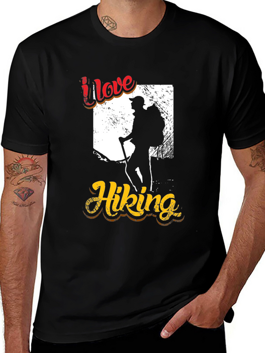 I Love Hiking Graphic T-Shirt
