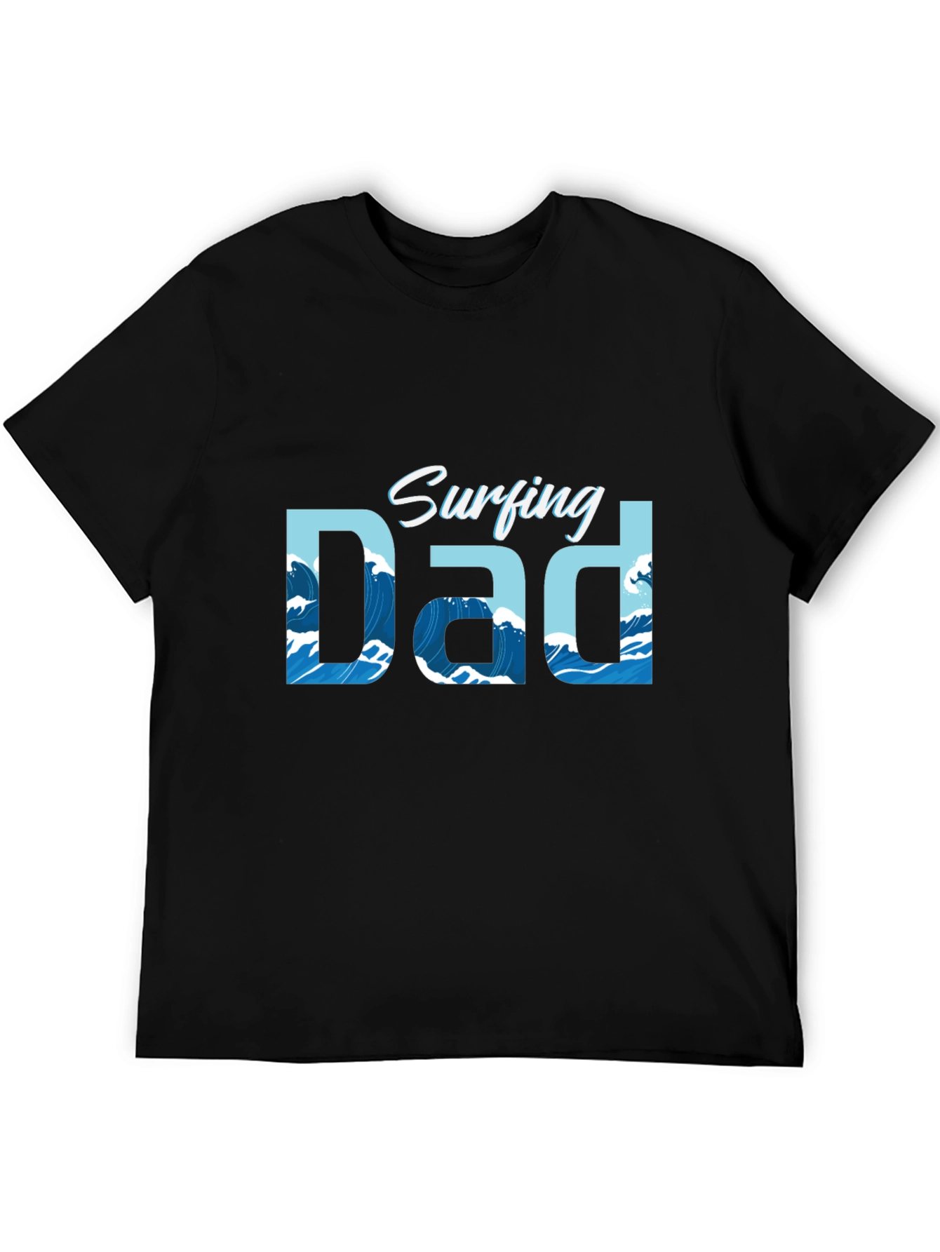 Surfing Dad Graphic T-Shirt - Cool Wave Design