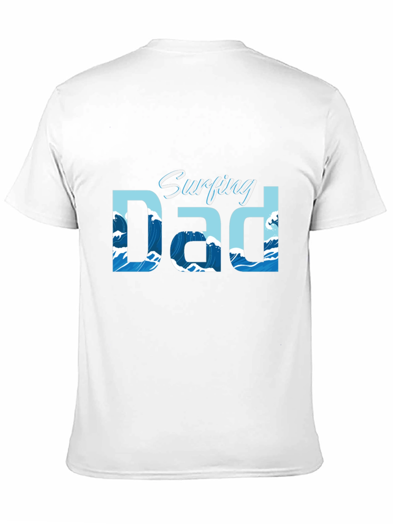 Surfing Dad Graphic T-Shirt - Cool Wave Design