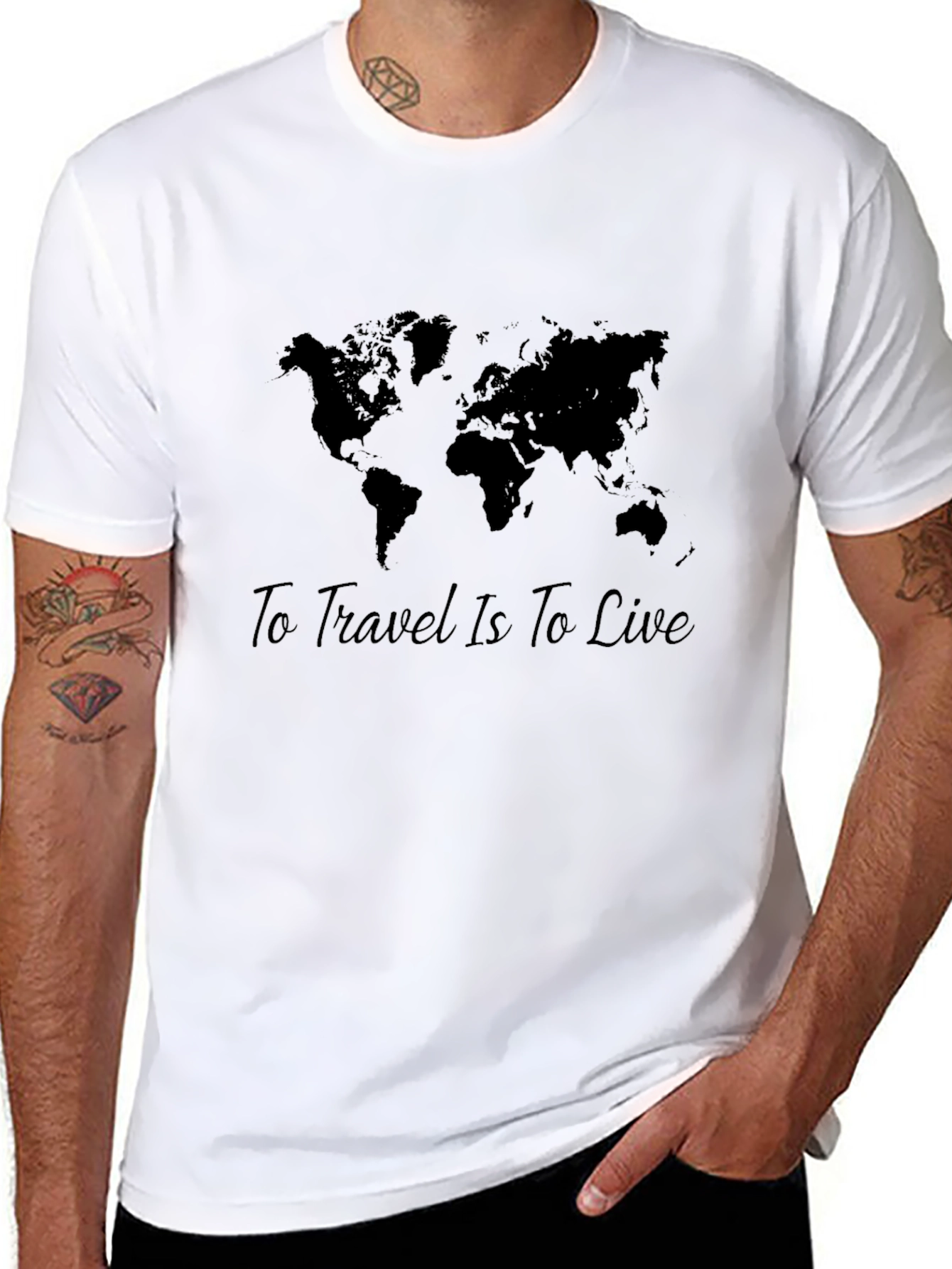 World Map Travel T-Shirt