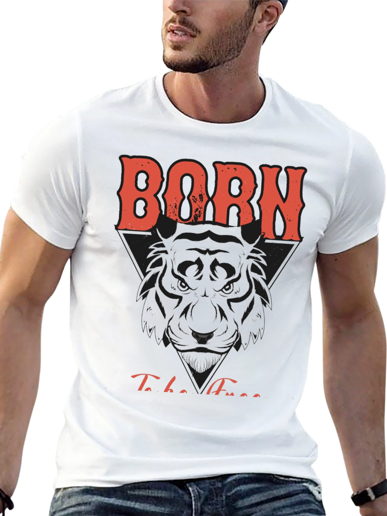 Born To Be Free Graphic Print Tee