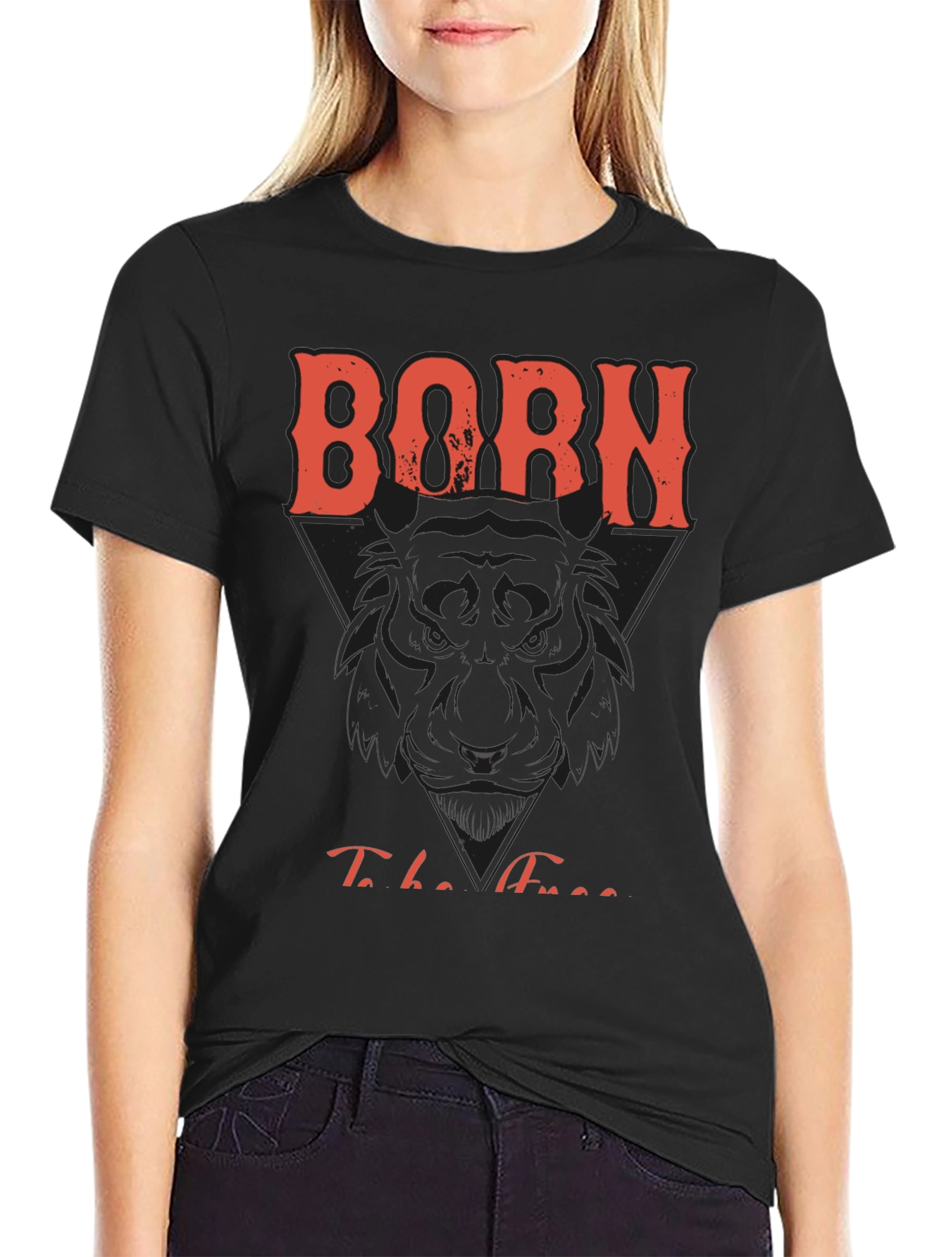 Born To Be Free Graphic Print Tee