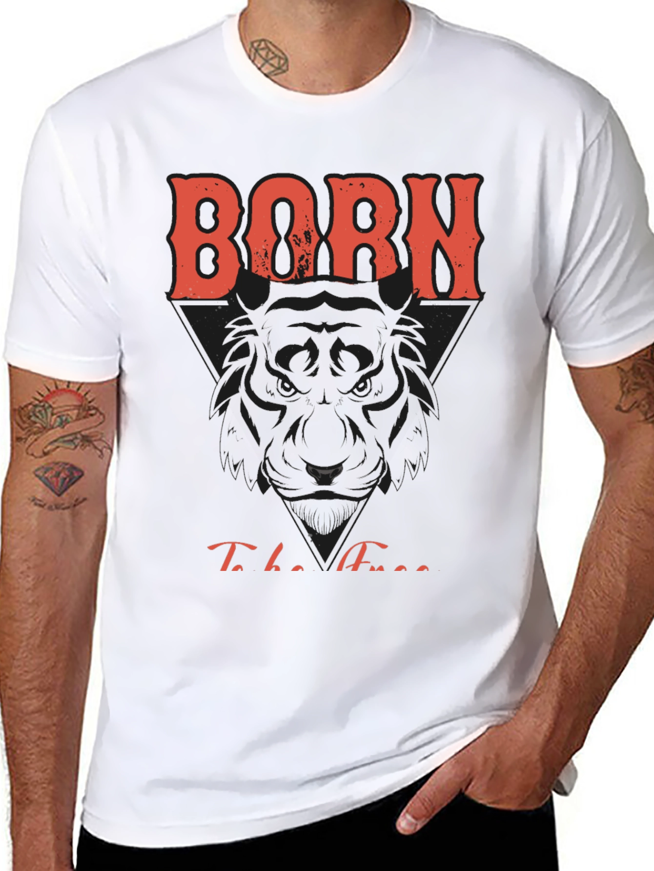 Born To Be Free Graphic Print Tee