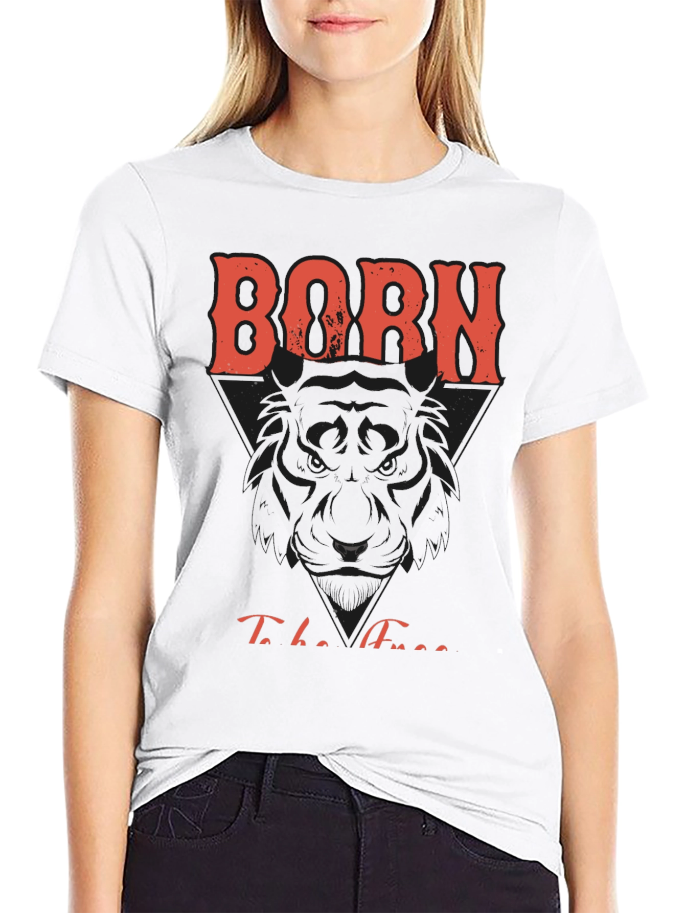 Born To Be Free Graphic Print Tee