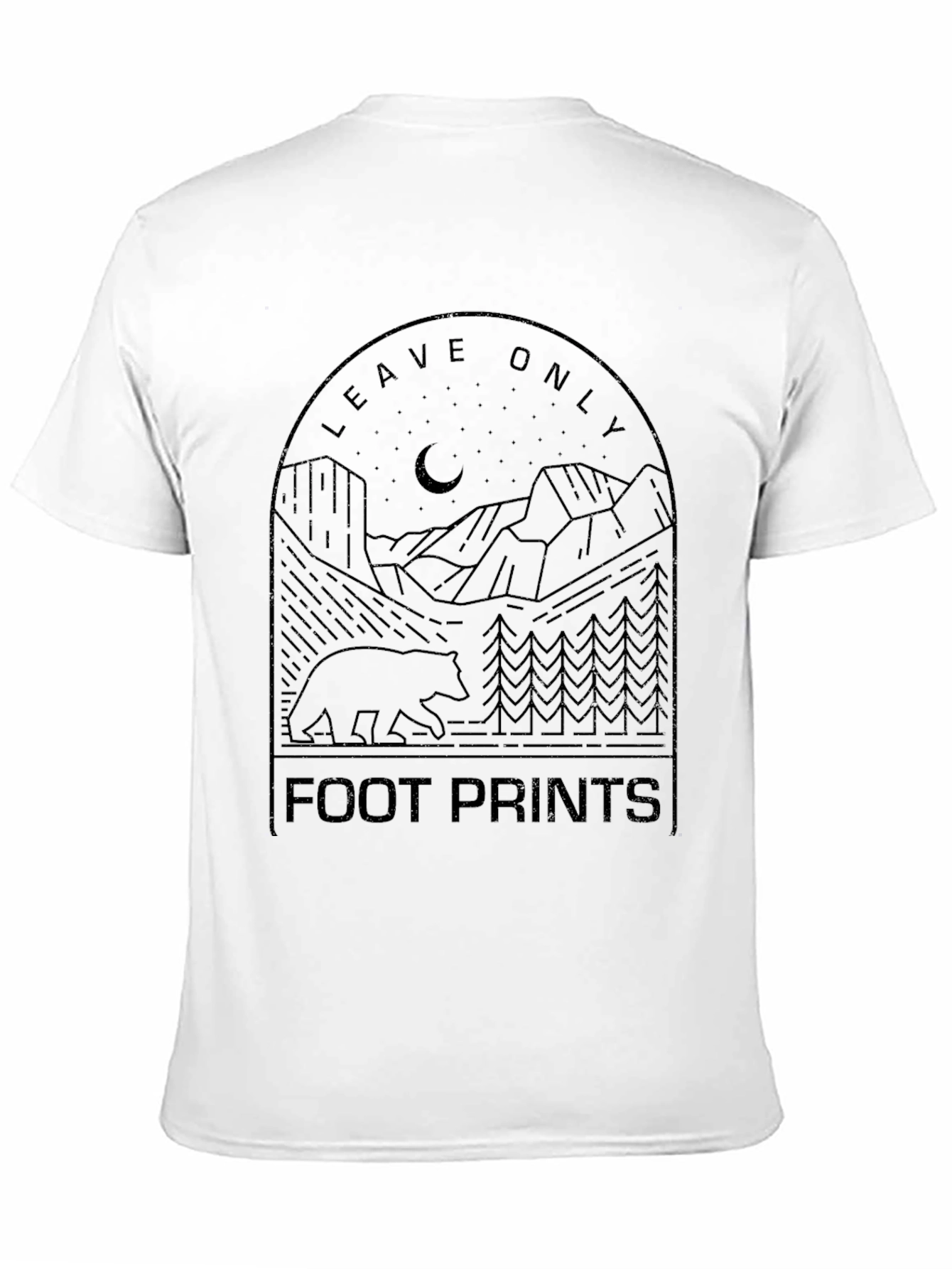 Leave Only Footprints Graphic Tee