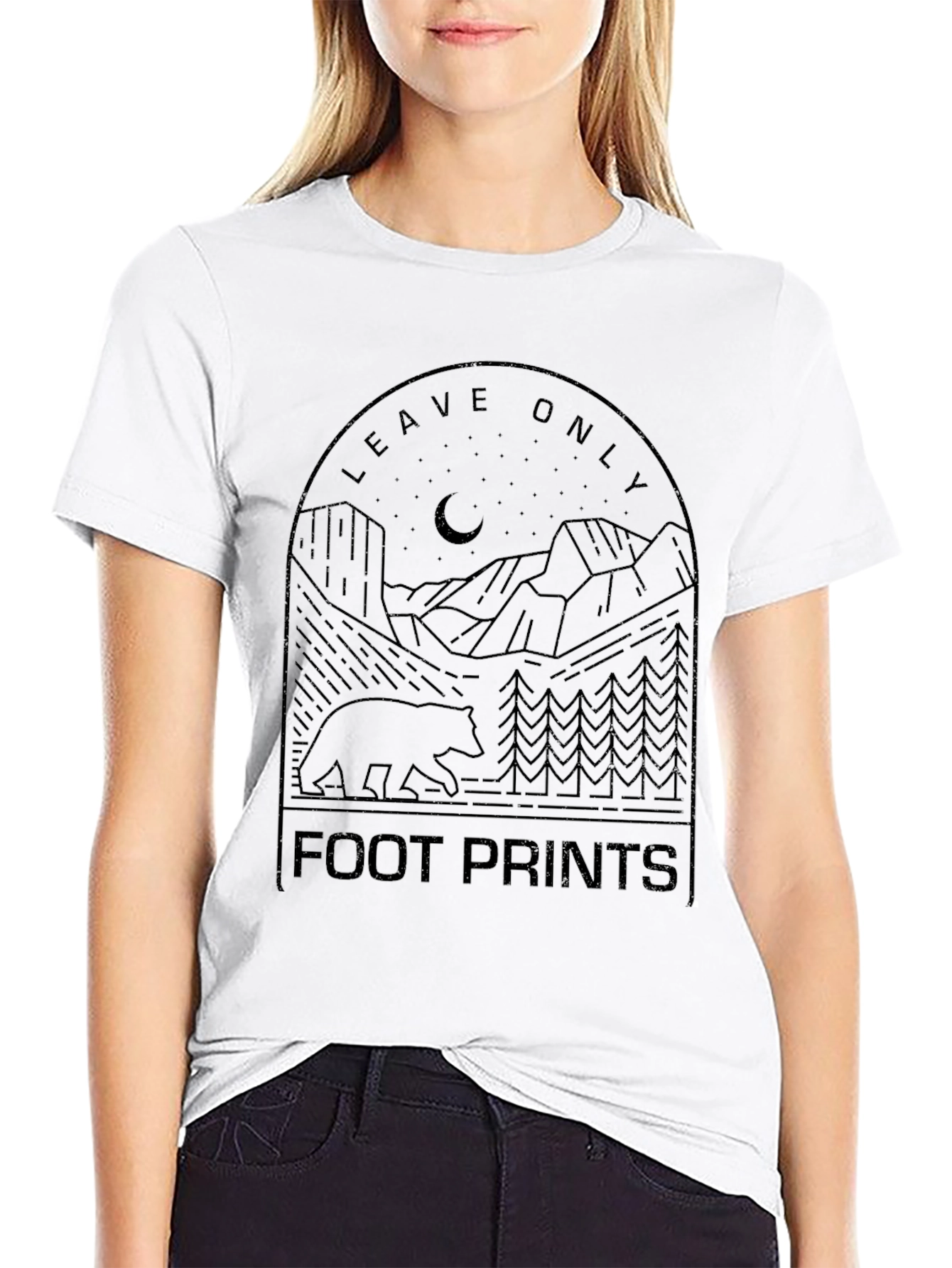 Leave Only Footprints Graphic Tee