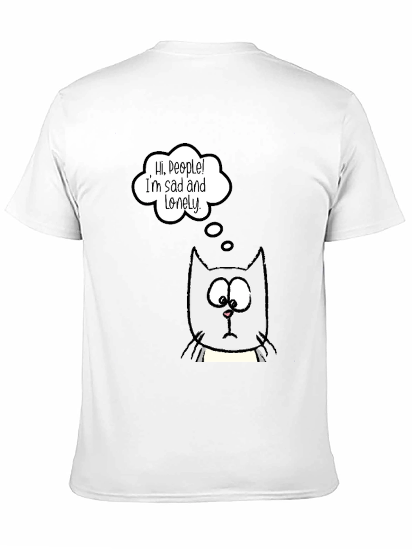 Sad Lonely Cat T-Shirt