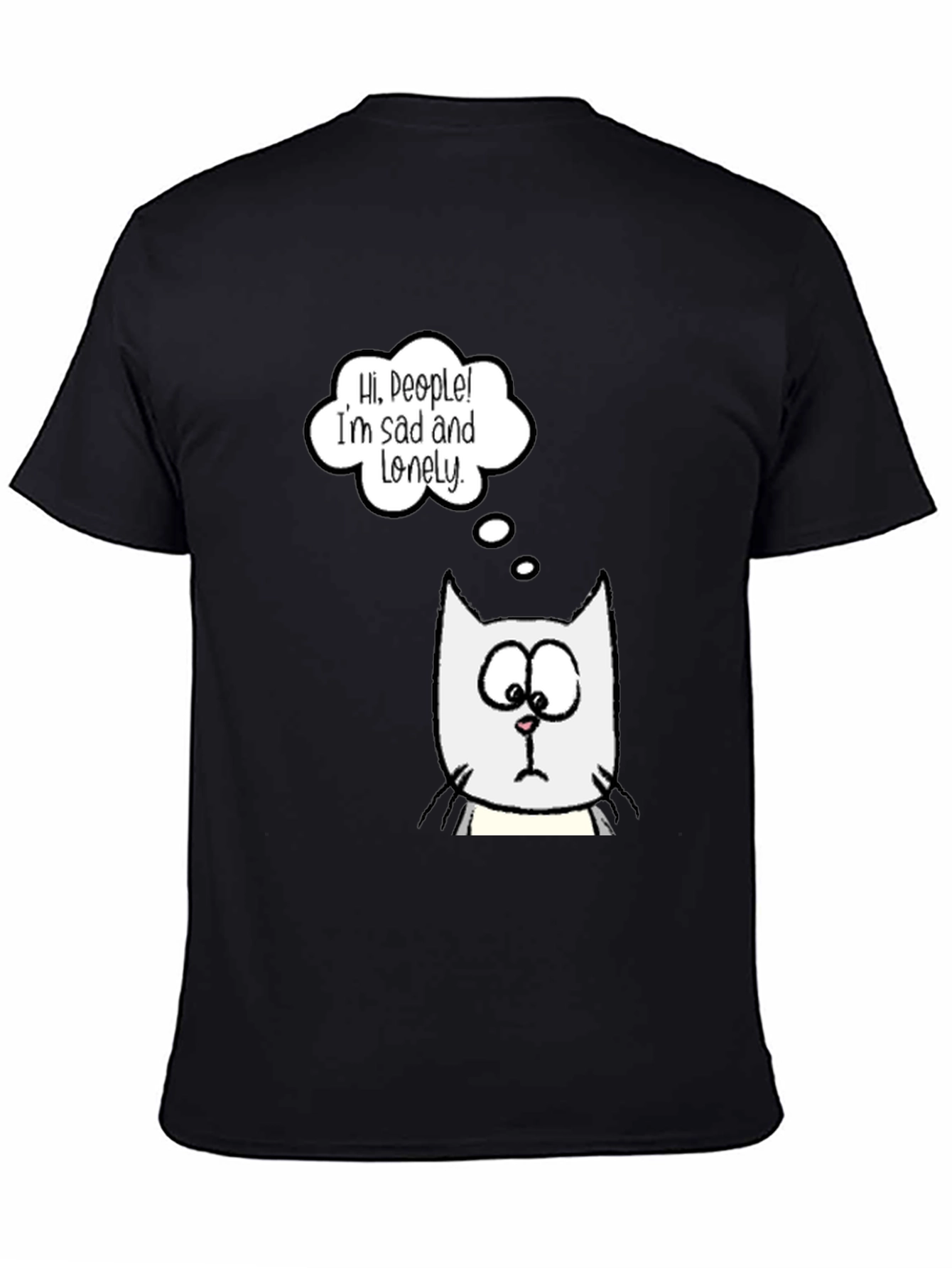 Sad Lonely Cat T-Shirt
